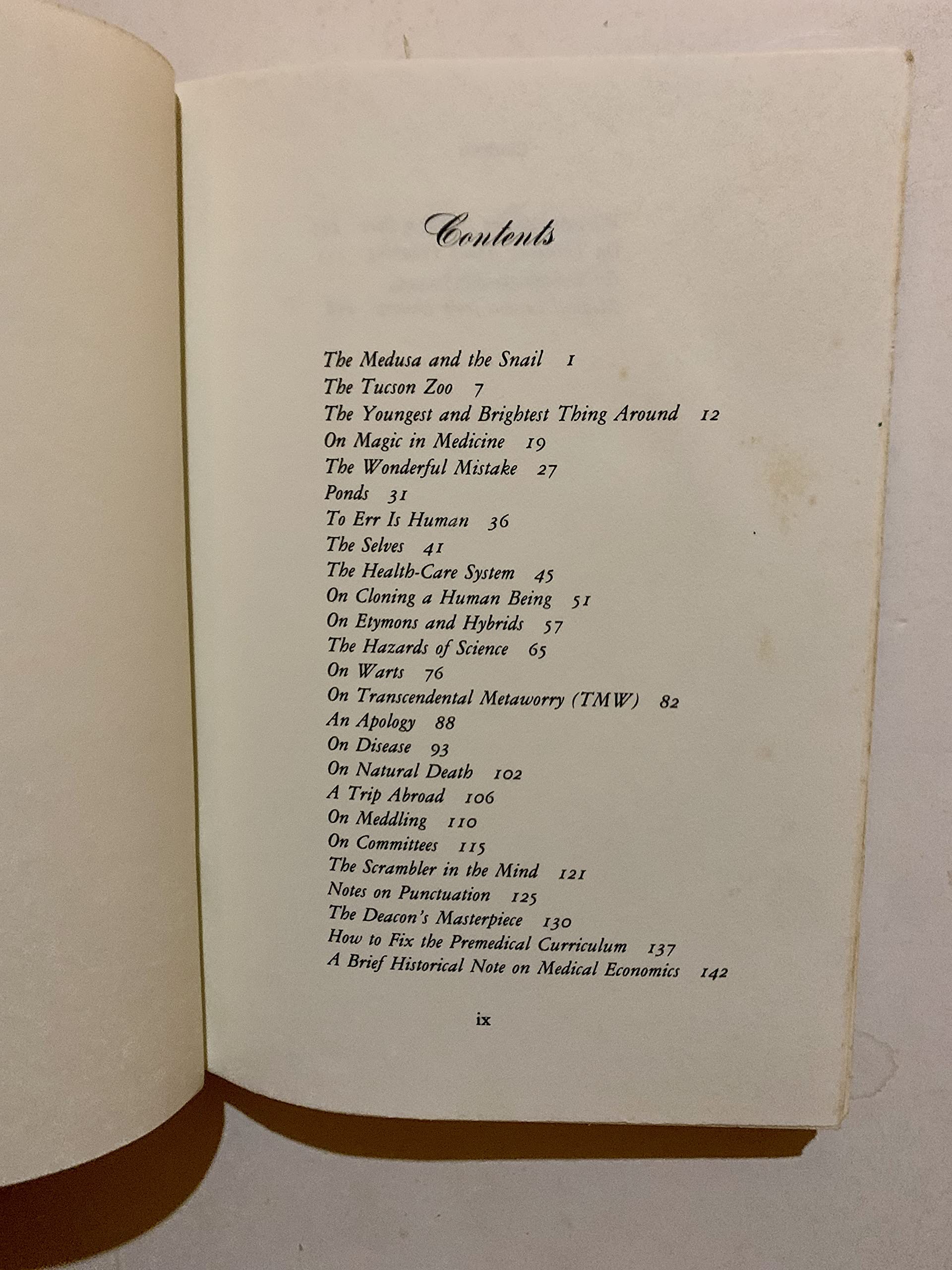 The Medusa and the Snail: More Notes of a Biology Watcher used book depot