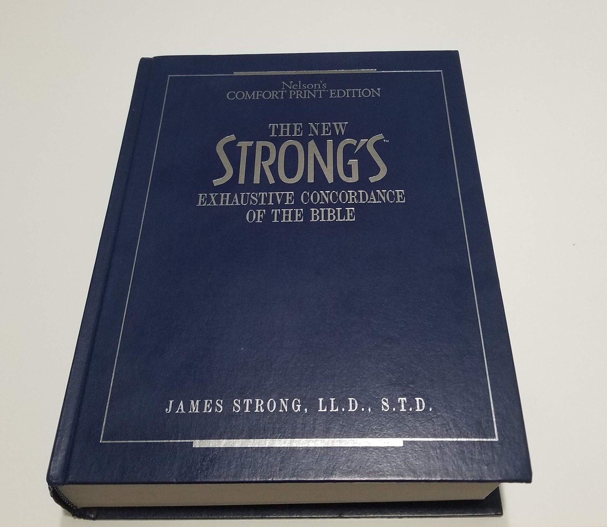 The New Strong's Exhaustive Concordance Of The Bible Comfort Print Edition used book depot