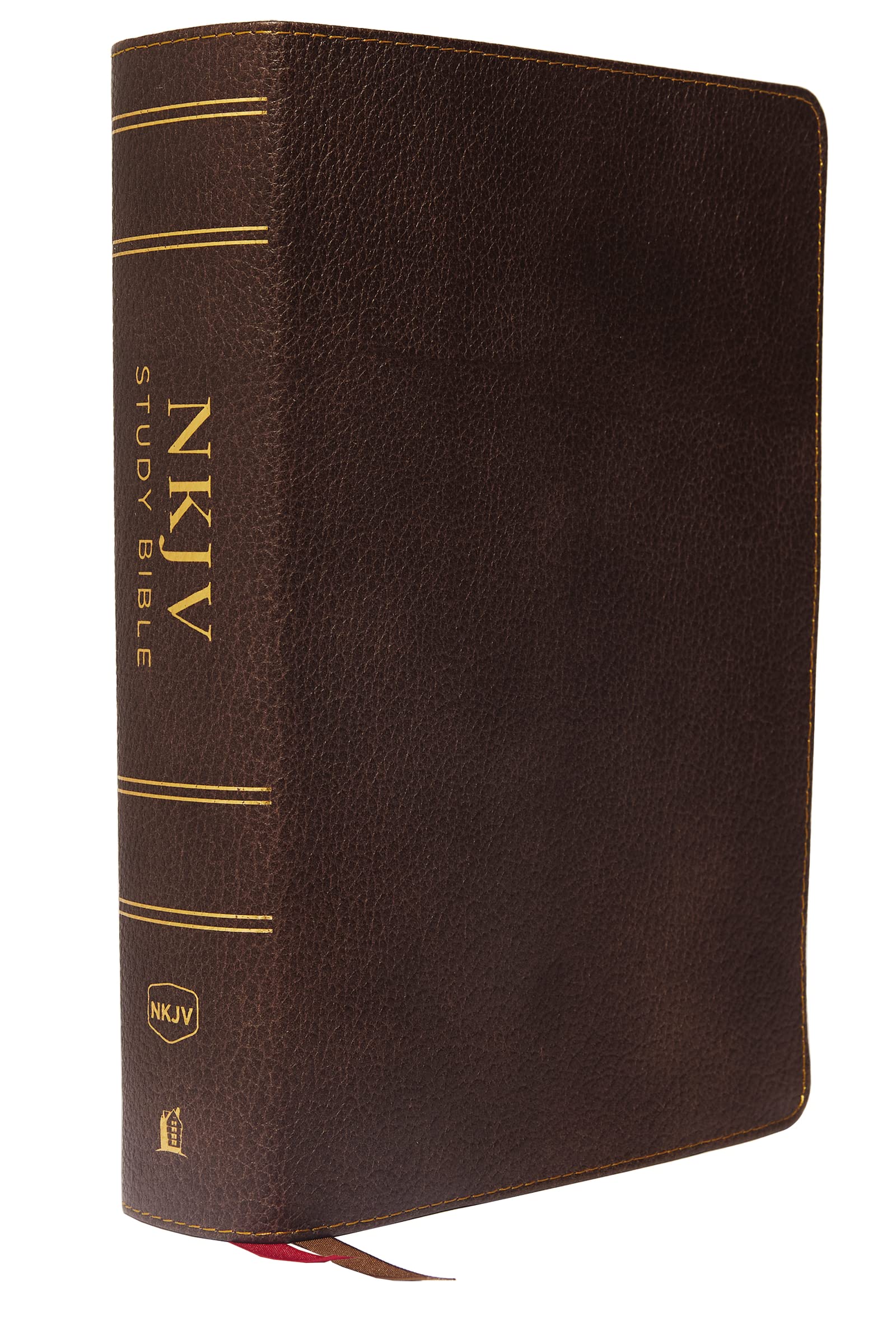 NKJV Study Bible, Premium Calfskin Leather, Brown, Full-Color, Comfort Print: The Complete Resource for Studying God’s Word used book depot