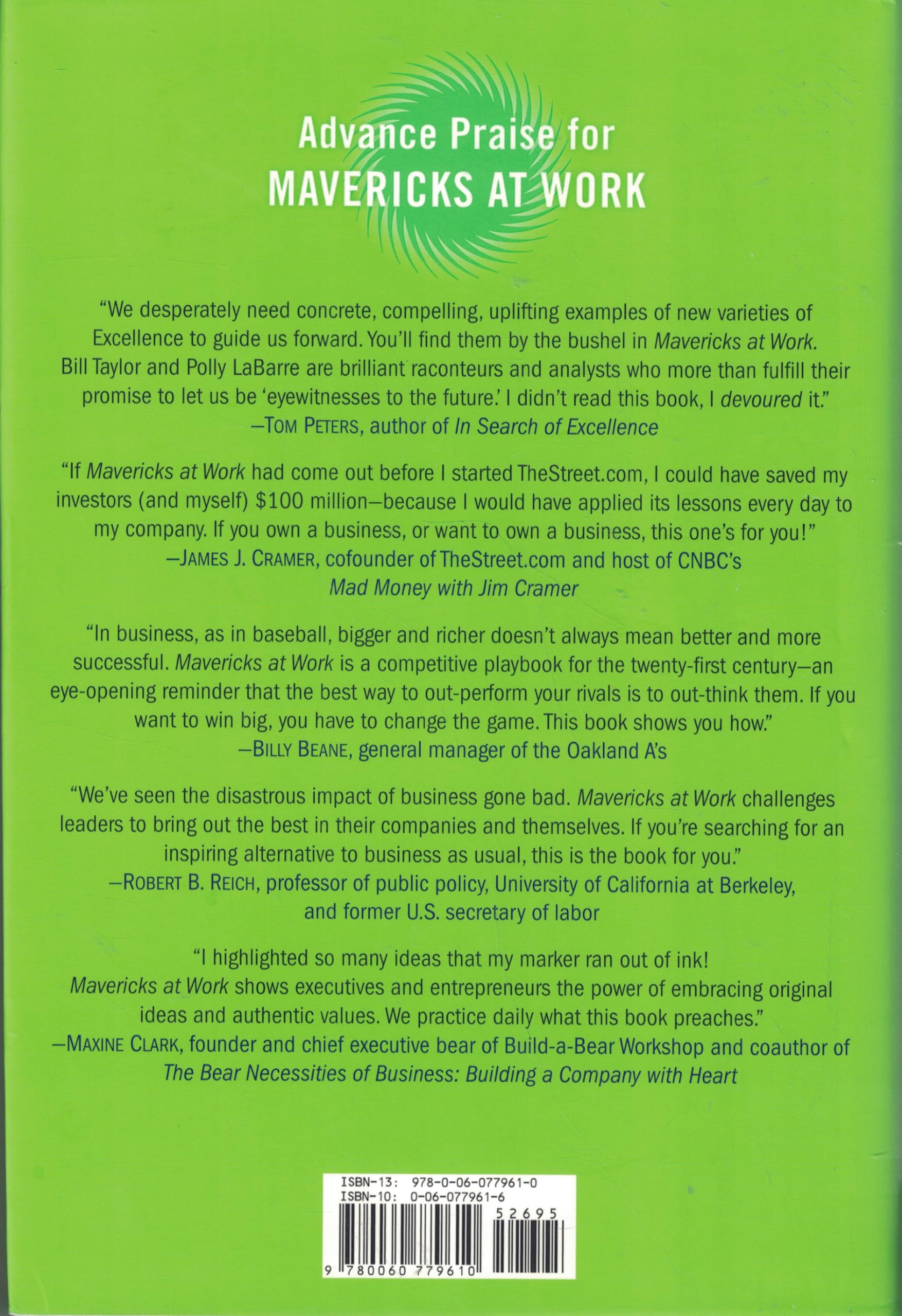 Mavericks at Work: Why the Most Original Minds in Business Win used book depot