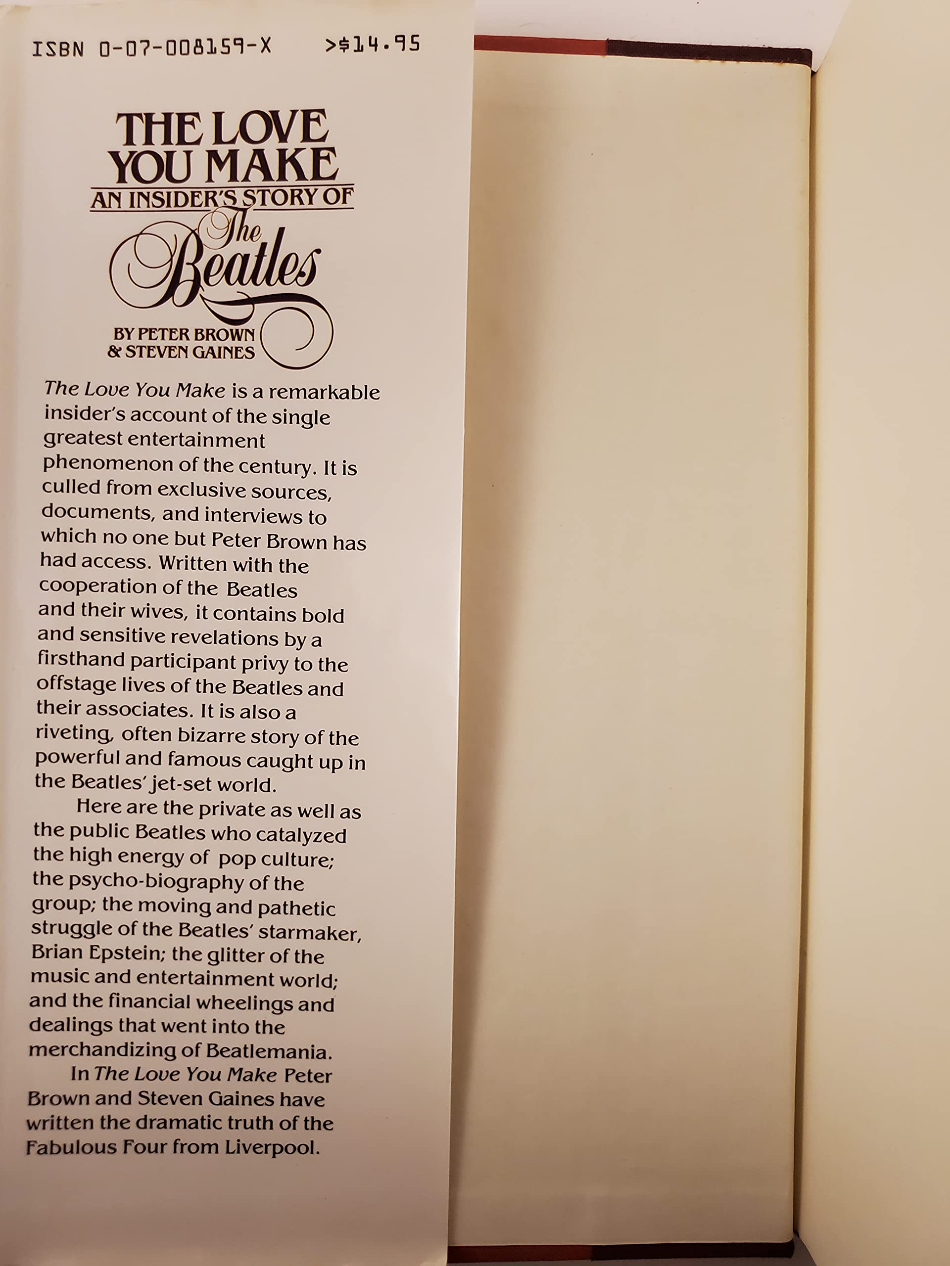 The Love You Make: An Insider's Story of the Beatles used book depot