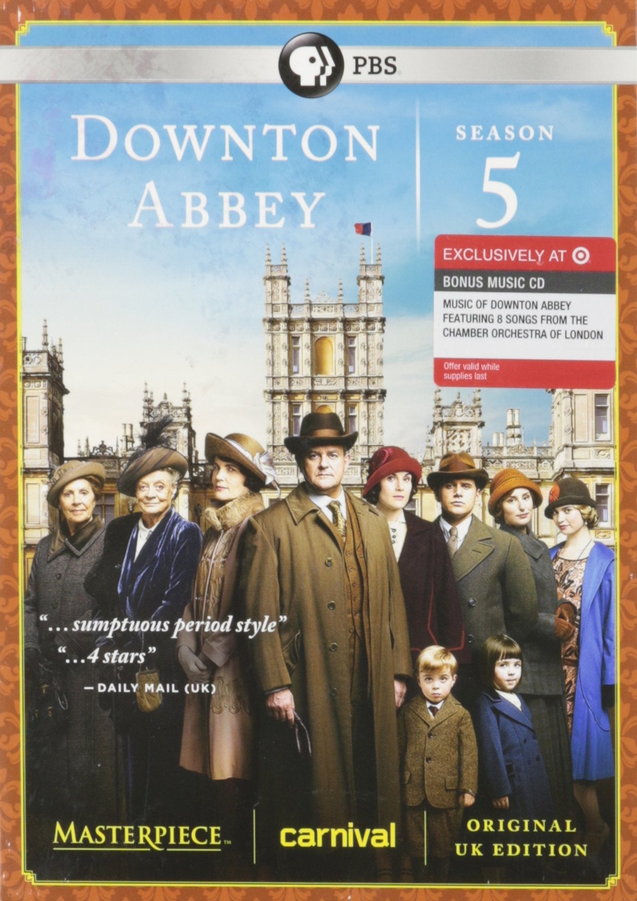 Masterpiece: Downton Abbey Season 5 Including a Bonus Music CD "The Music of Downton Abbey" {Limited Edition} used book depot