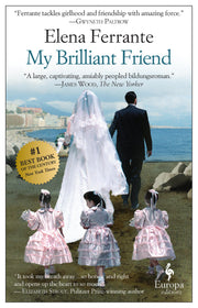 Book cover of My Brilliant Friend (Neapolitan Novels, 1) by Elena Ferrante featuring children in dresses.