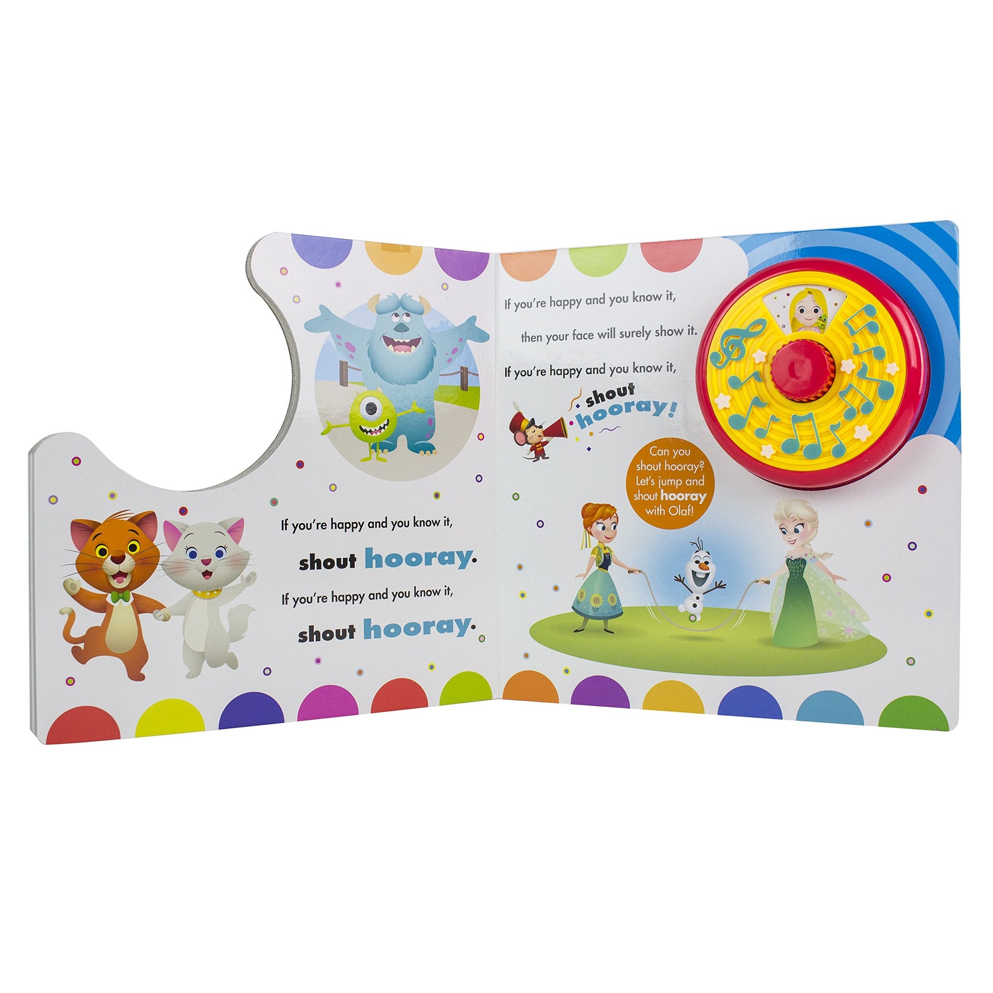 Disney Baby - Mickey Mouse, Toy Story, Frozen, and More! If You're Happy and You Know It Sound Book - PI Kids used book depot