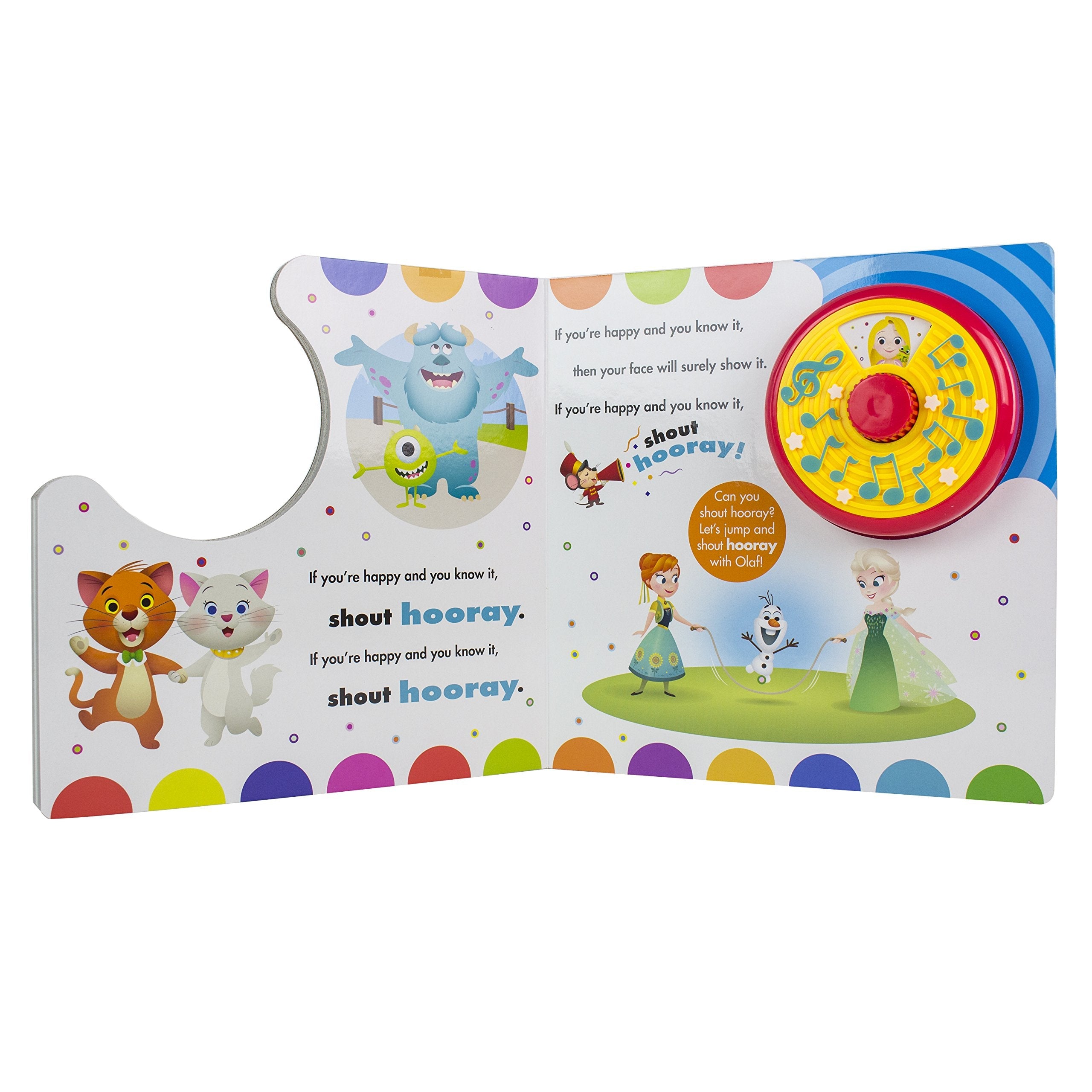 Disney Baby - Mickey Mouse, Toy Story, Frozen, and More! If You're Happy and You Know It Sound Book - PI Kids used book depot
