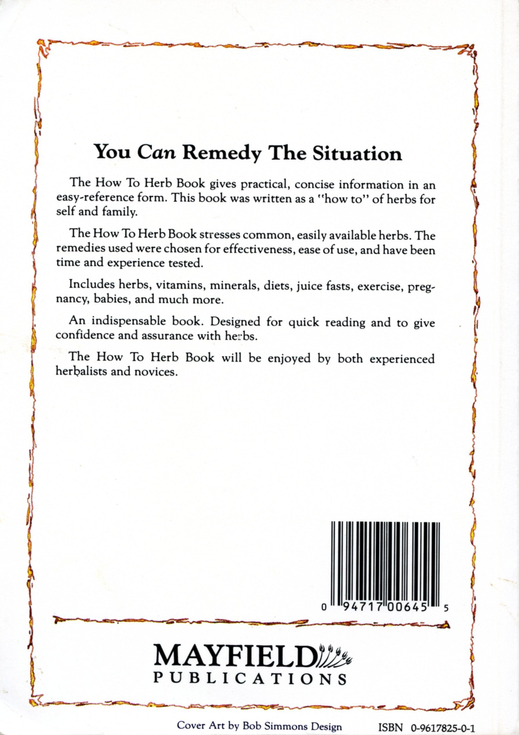 The How to Herb Book: Let's Remedy the Situation used book depot