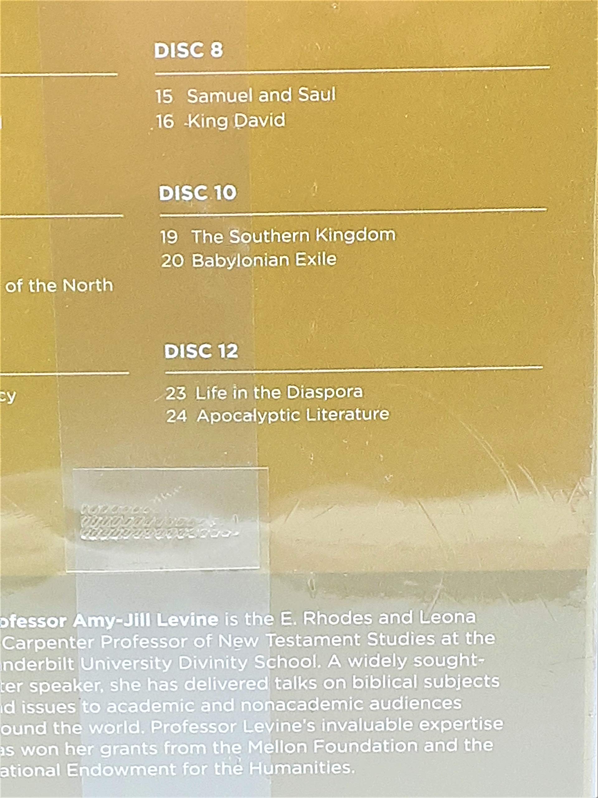 The Great Courses-the Old Testament, Part 1 & 2 used book depot