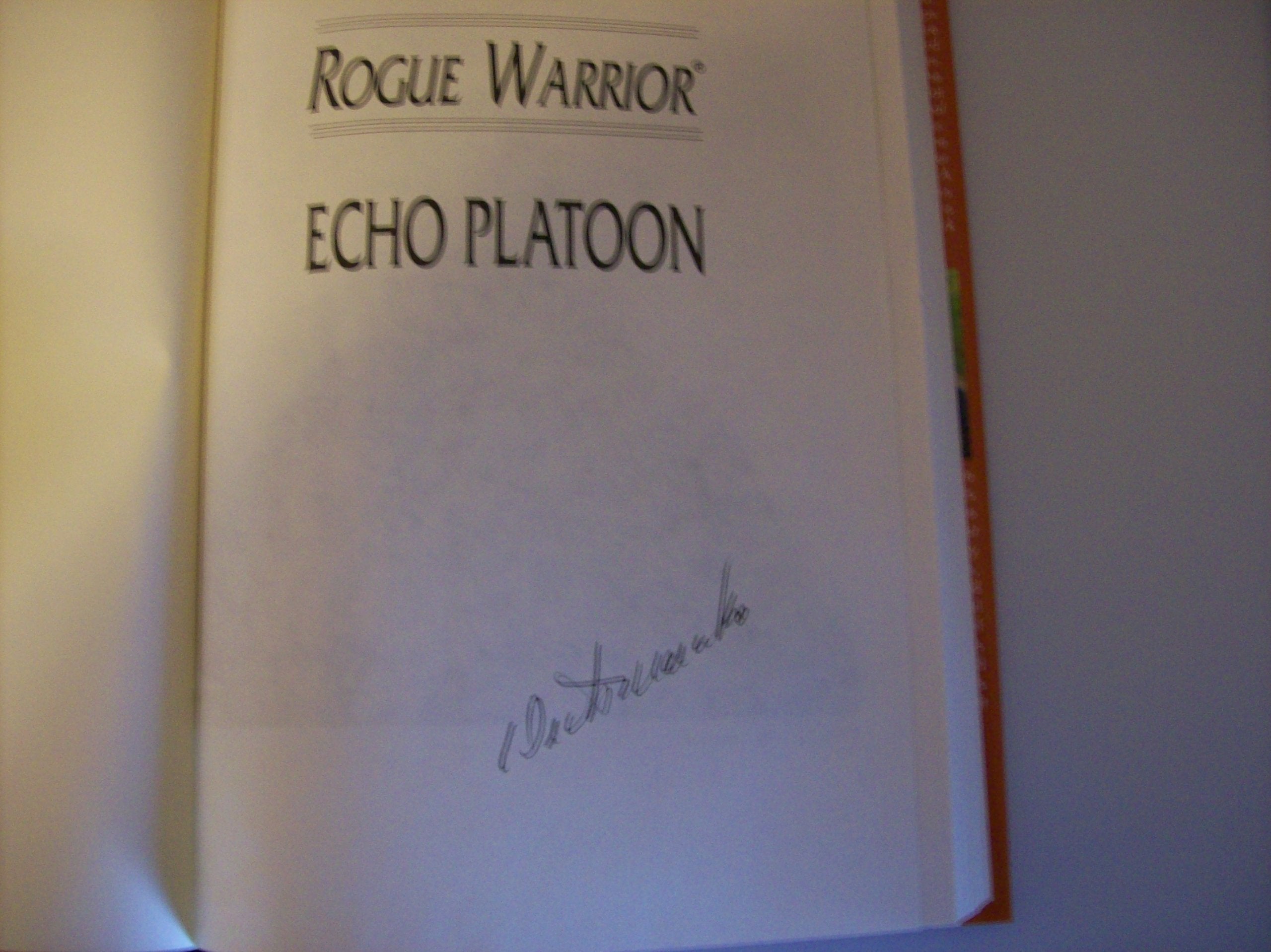 Echo Platoon (Rogue Warrior) used book depot