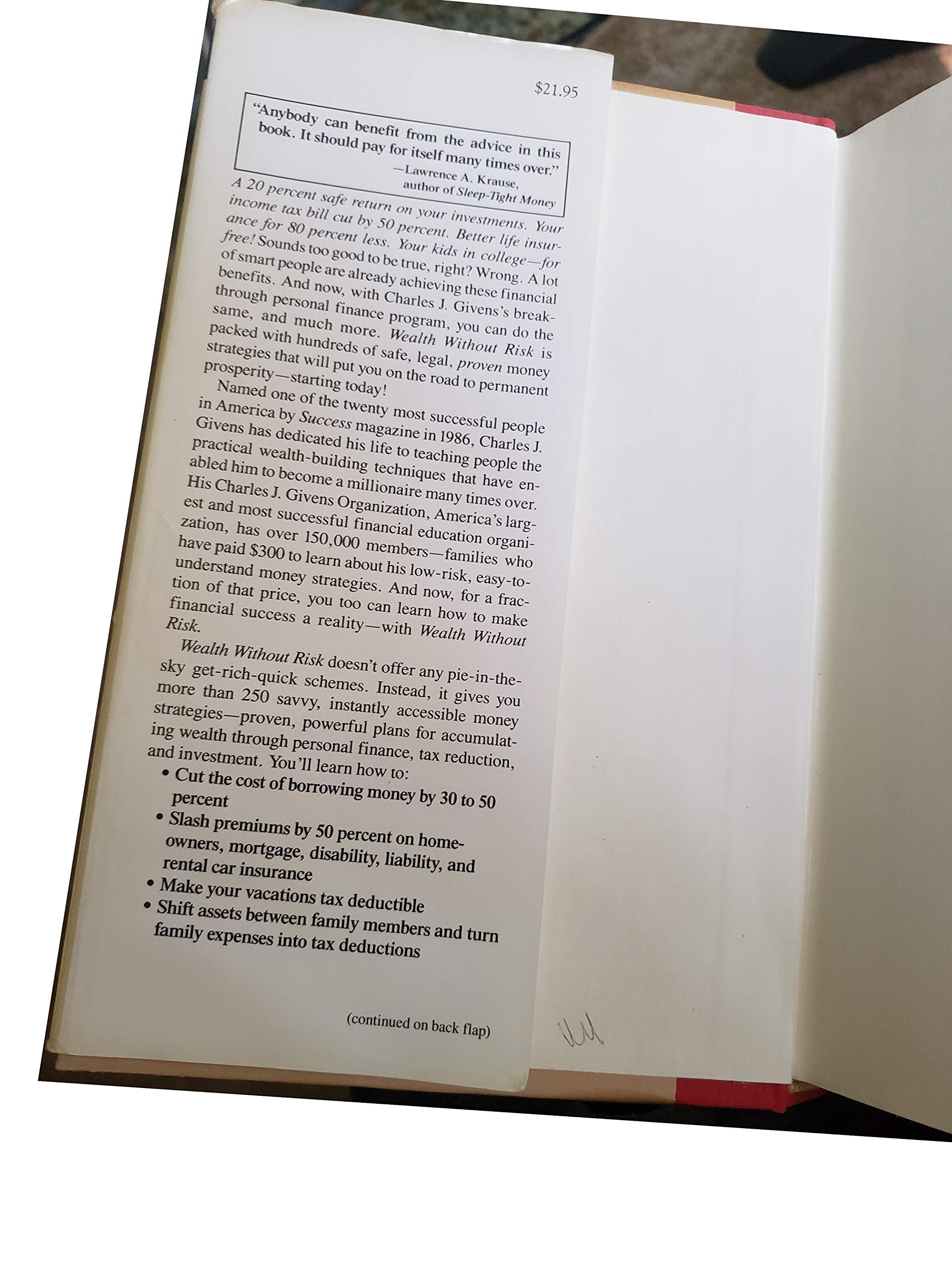 Wealth Without Risk used book depot