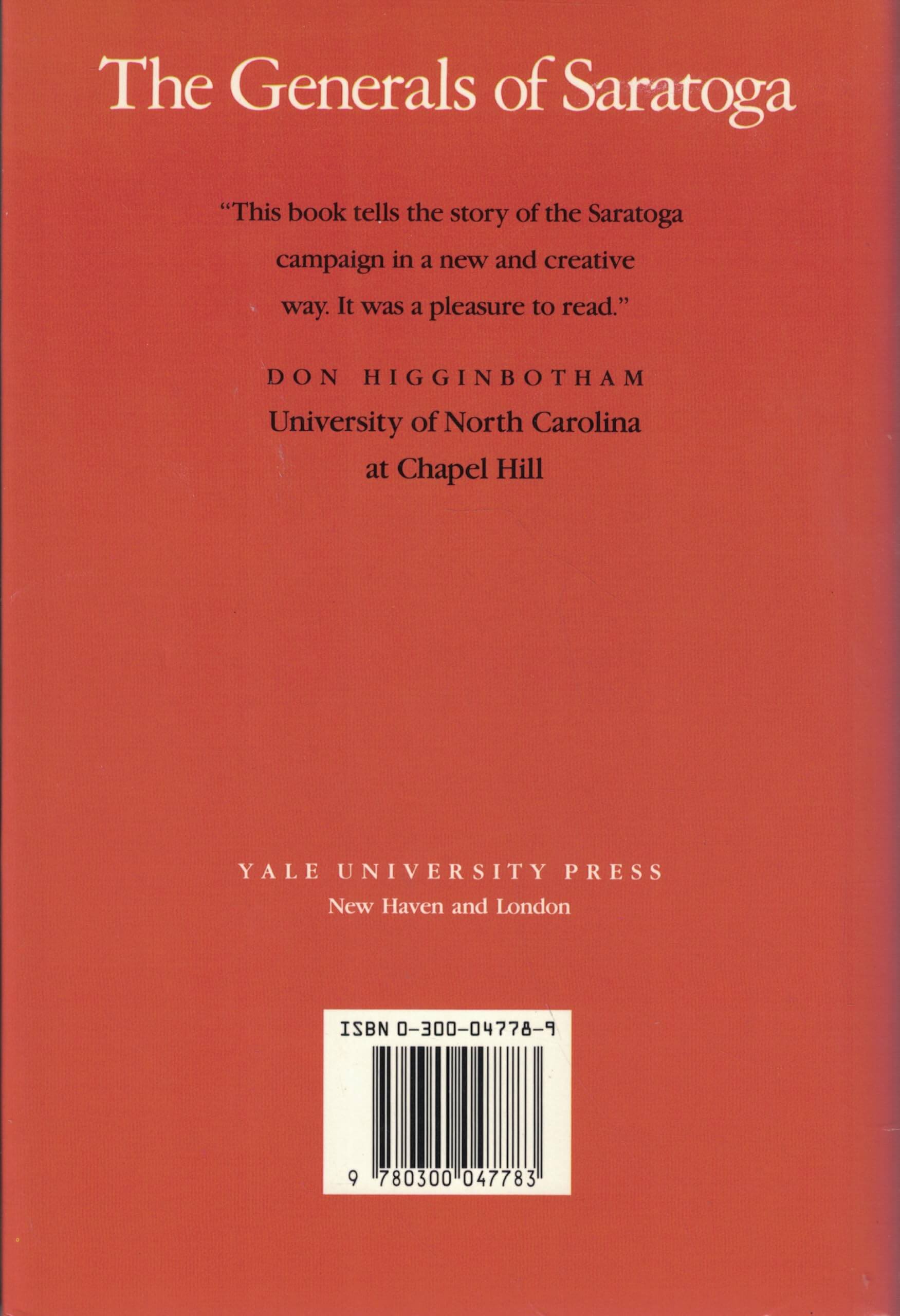 The Generals of Saratoga: John Burgoyne and Horatio Gate used book depot