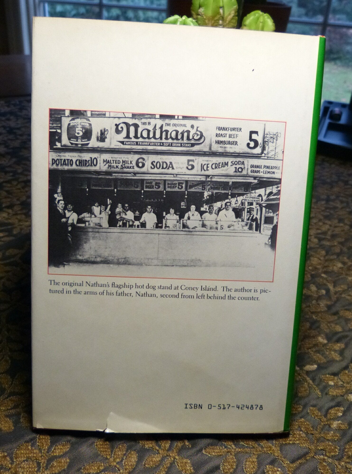 Nathan's Famous Hot Dog Cookbook used book depot