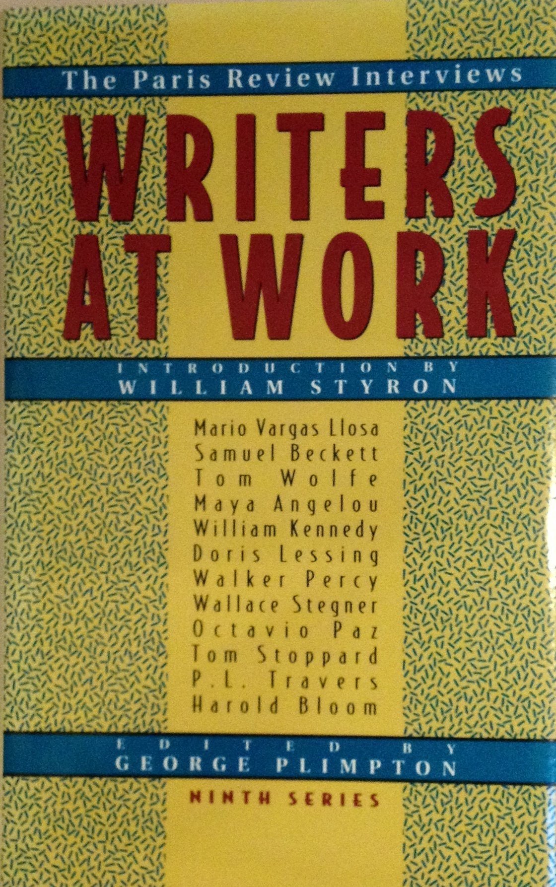 Writers at Work 09: The Paris Review Interviews Ninth Series used book depot