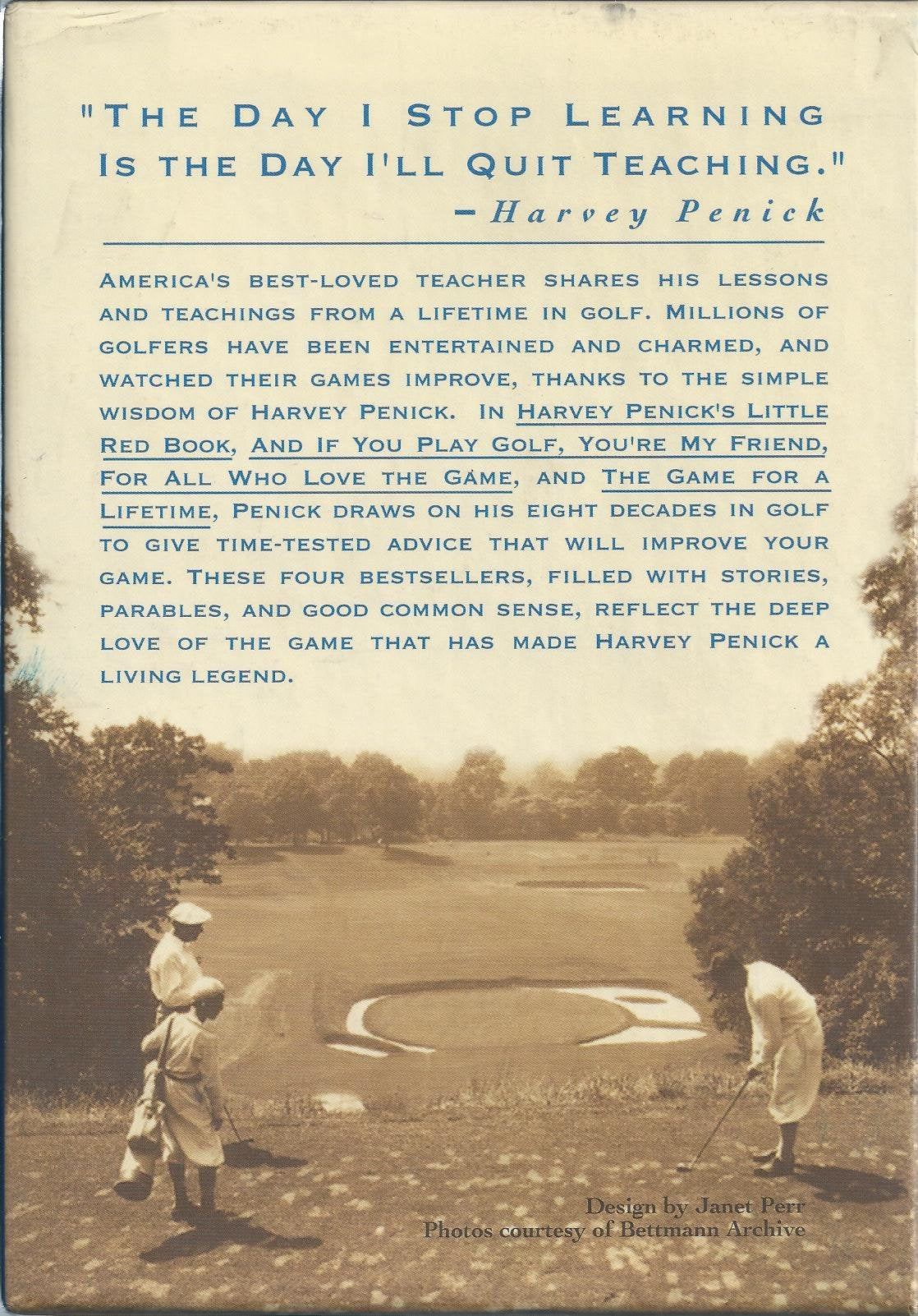 Four Golf Classics by Harvey Penick used book depot