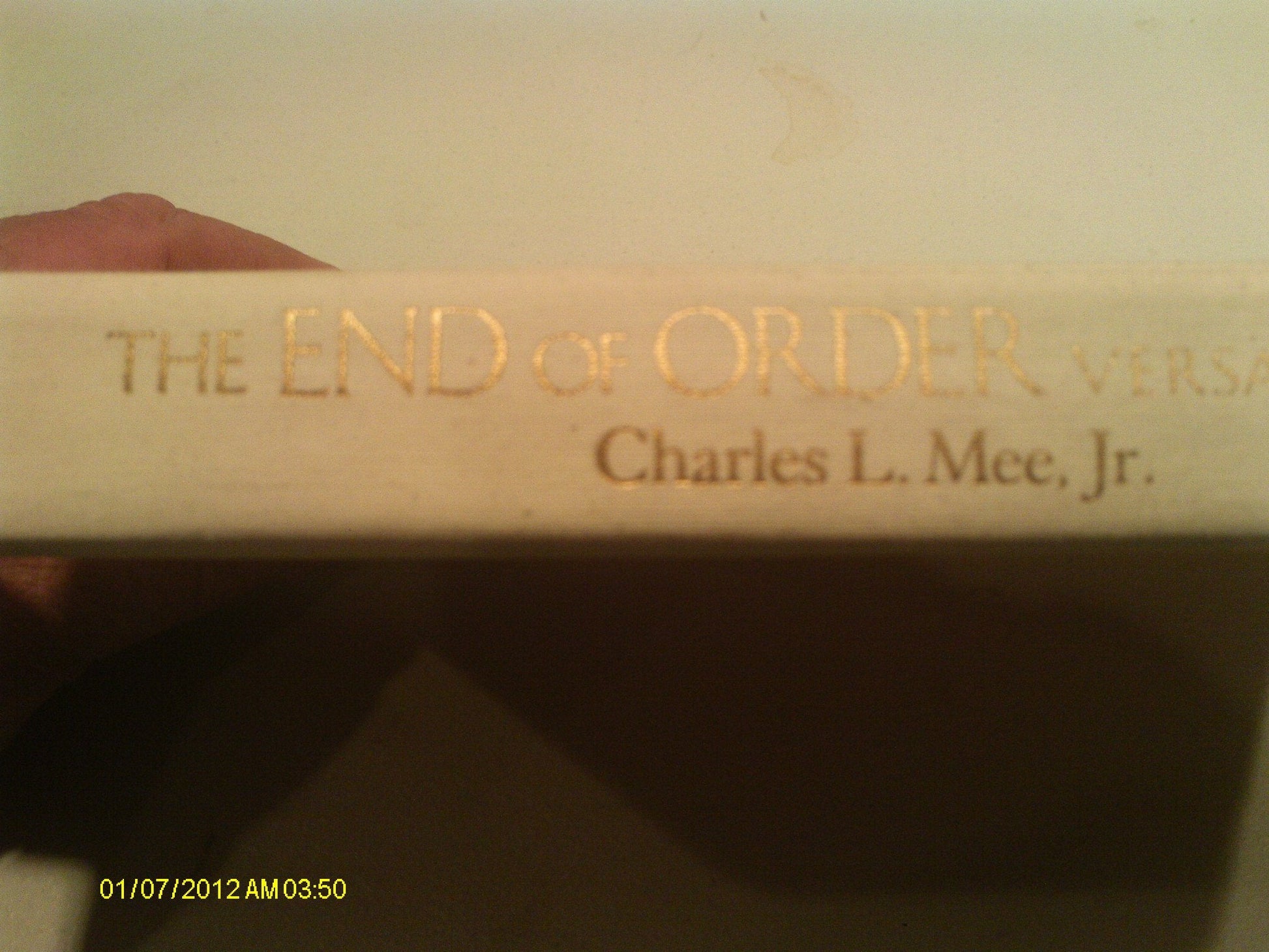 The End of Order: Versailles 1919 used book depot