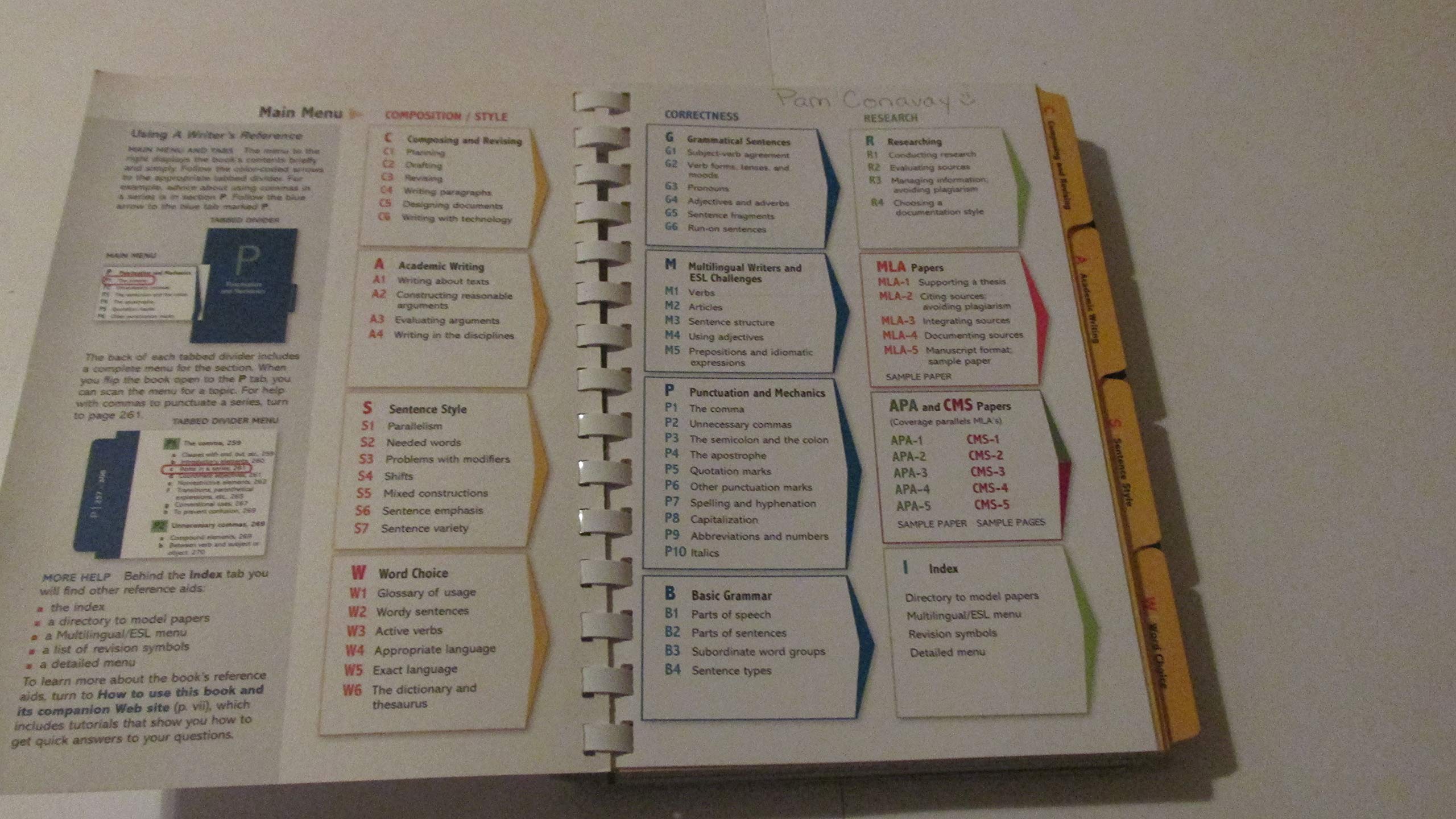 A Writer's Reference used book depot