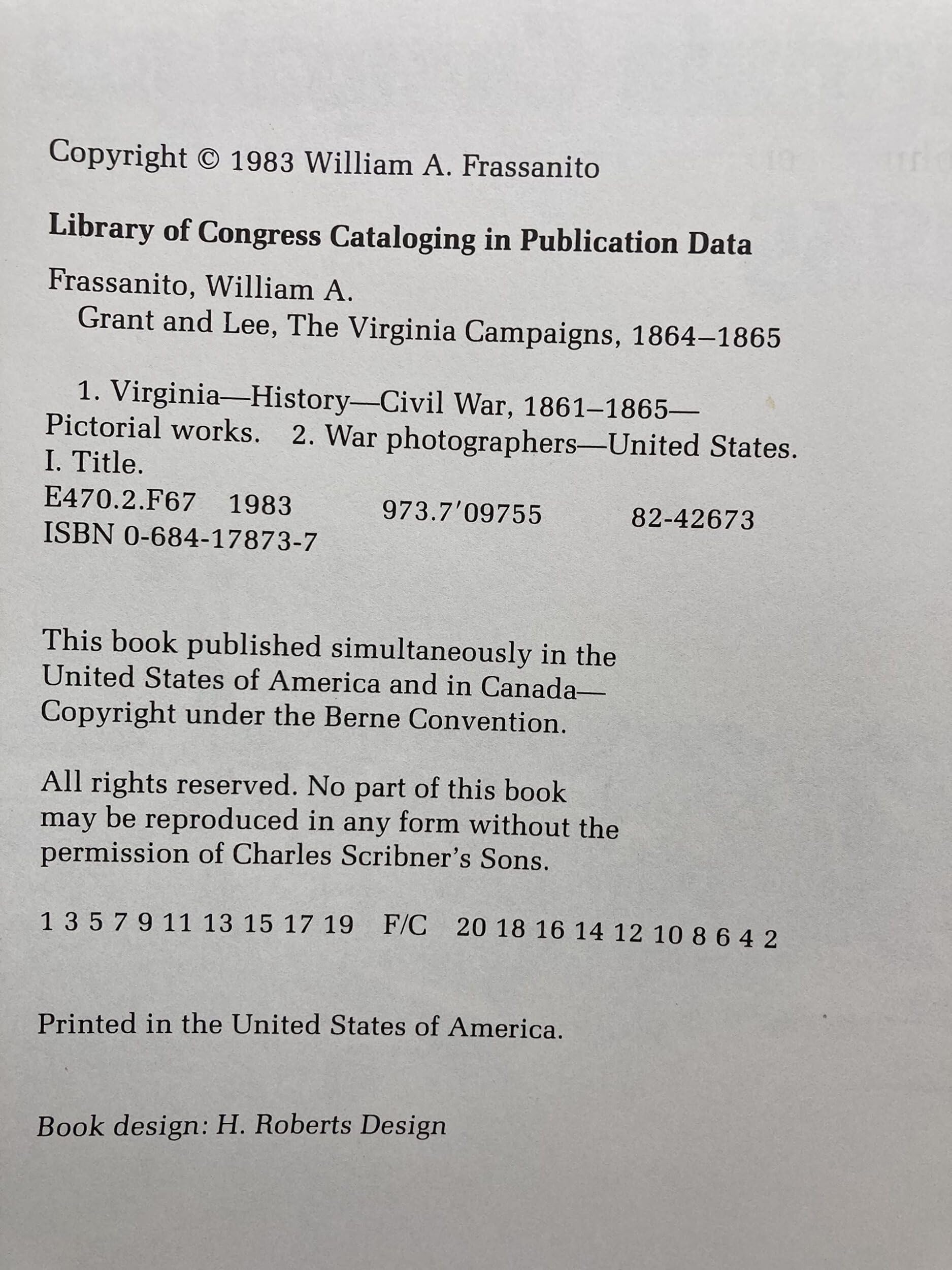 Grant and Lee. The Virginia campaigns 1864-1865. used book depot