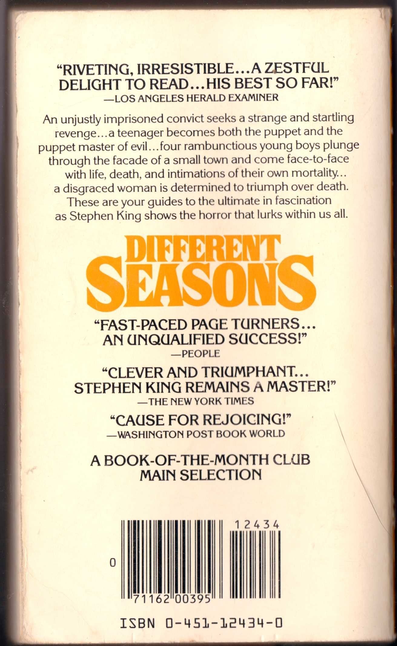 Different Seasons used book depot