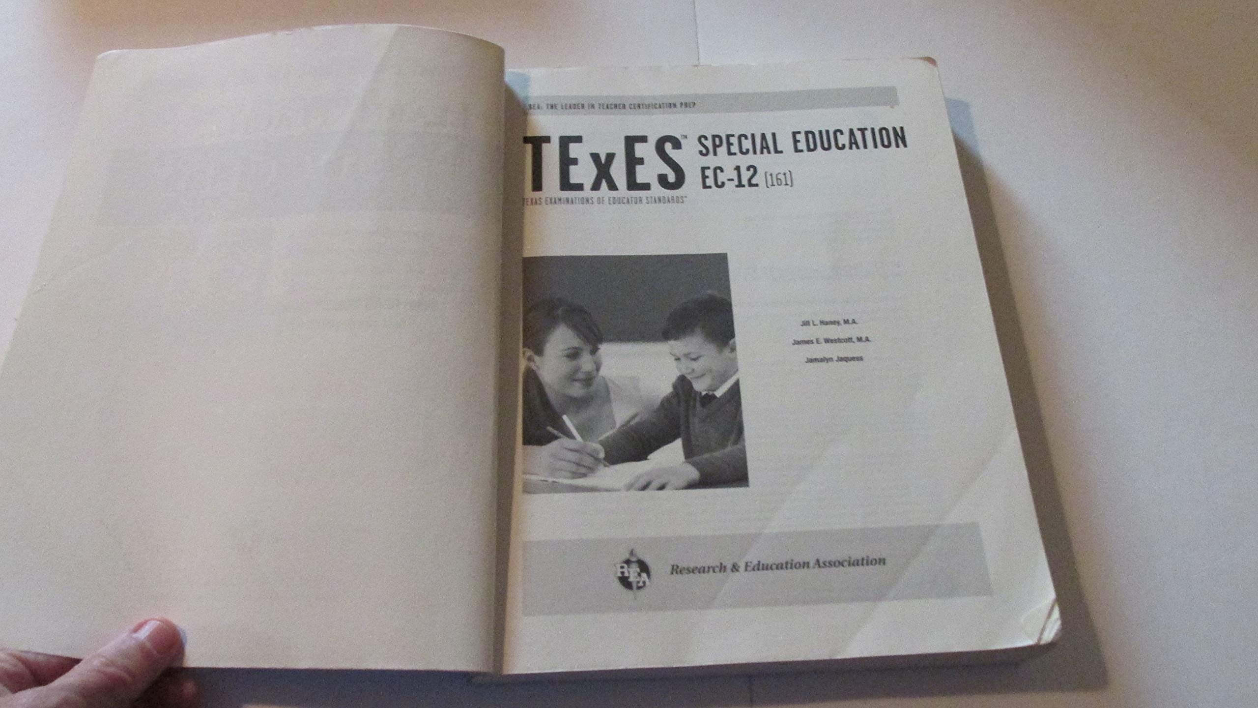 TExES Special Education EC-12 (161) Book + Online (TExES Teacher Certification Test Prep) used book depot