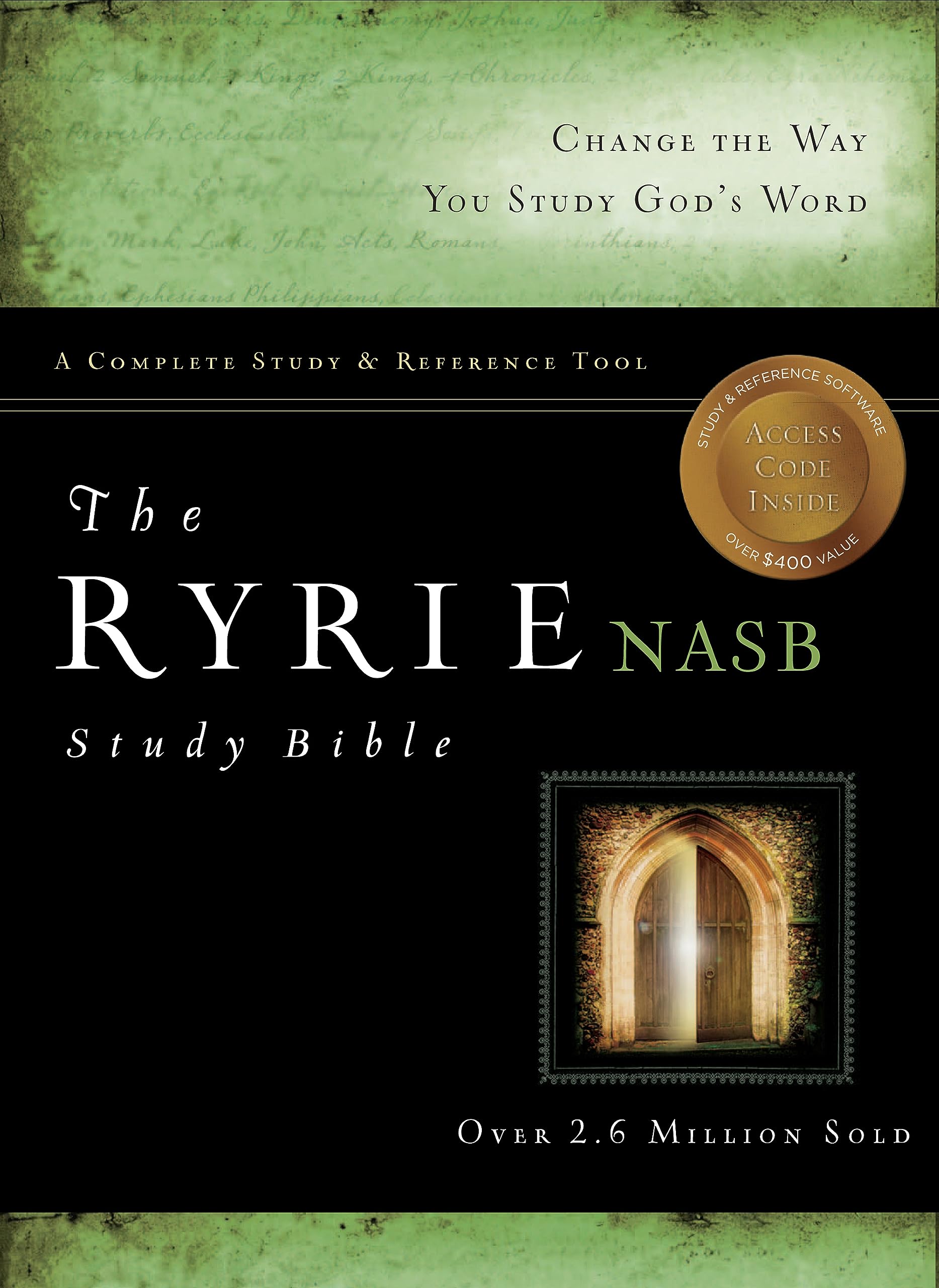The Ryrie NAS Study Bible Bonded Leather Black Red Letter (New American Standard 1995 Edition) used book depot