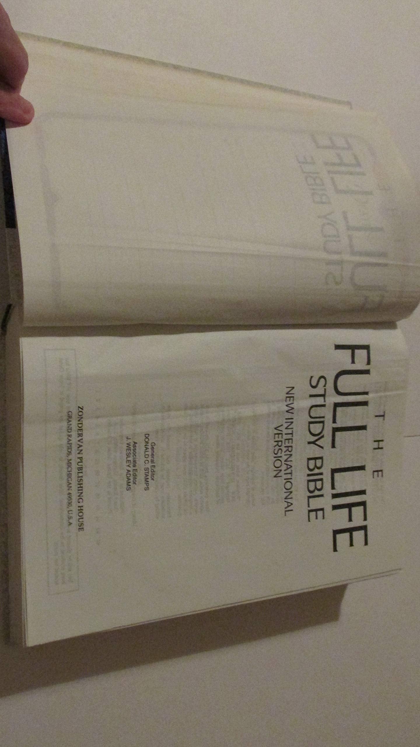 NIV Full Life Study Bible used book depot
