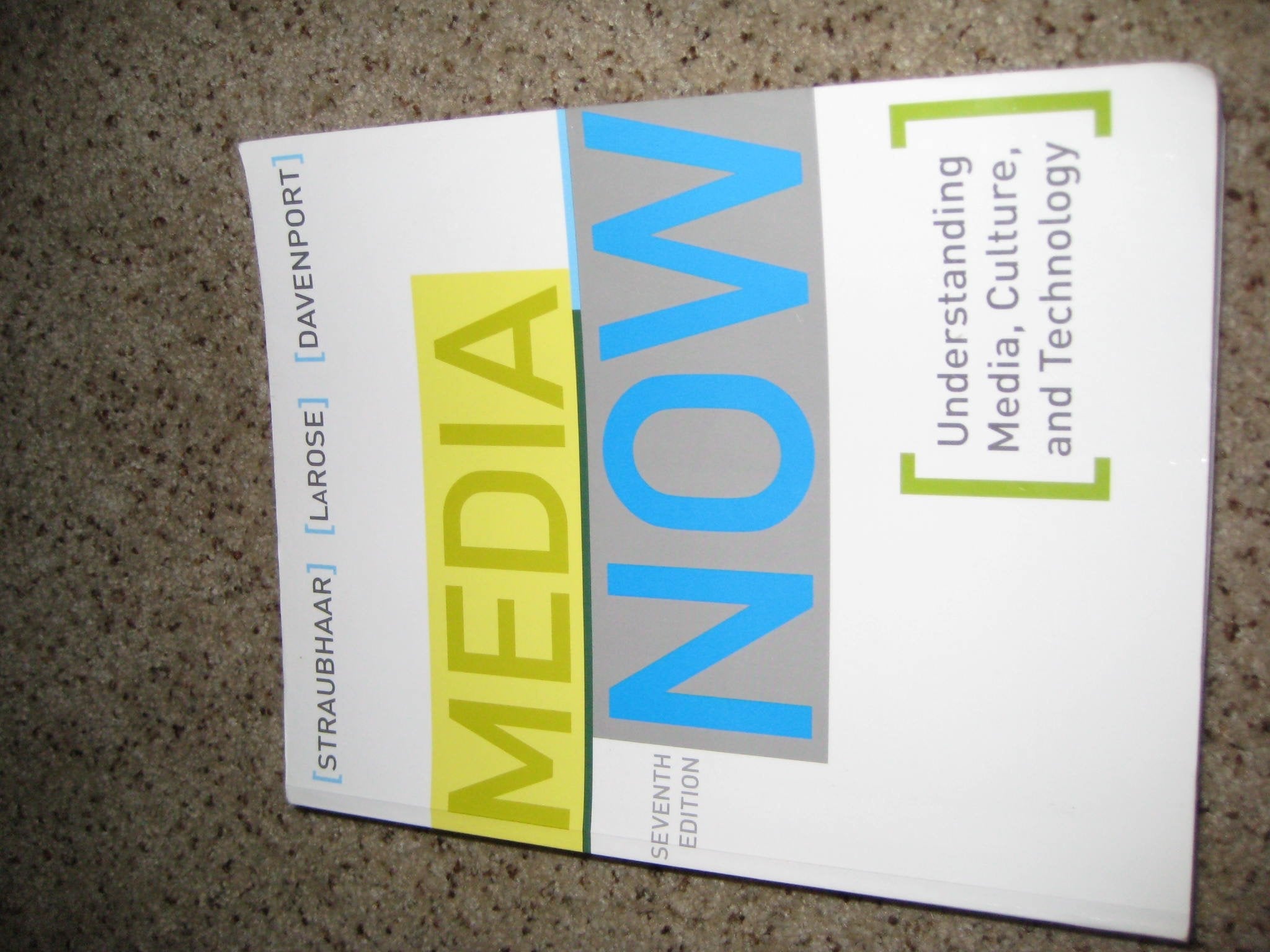 Media Now: Understanding Media, Culture, and Technology used book depot