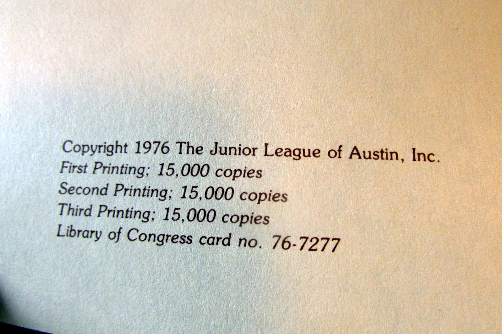 The Collection: A Cookbook used book depot