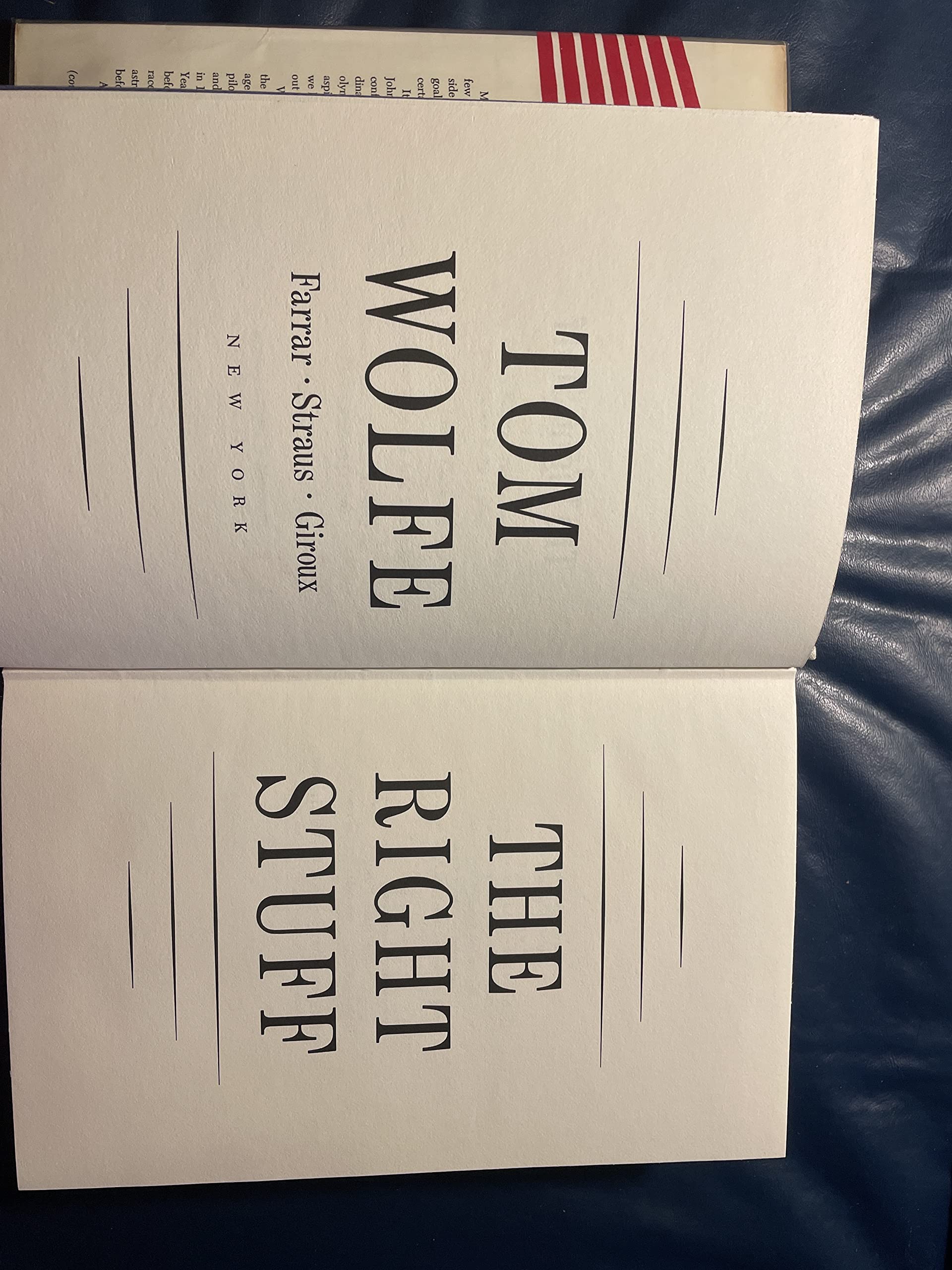 Tom Wolfe / The Right Stuff 1983 used book depot