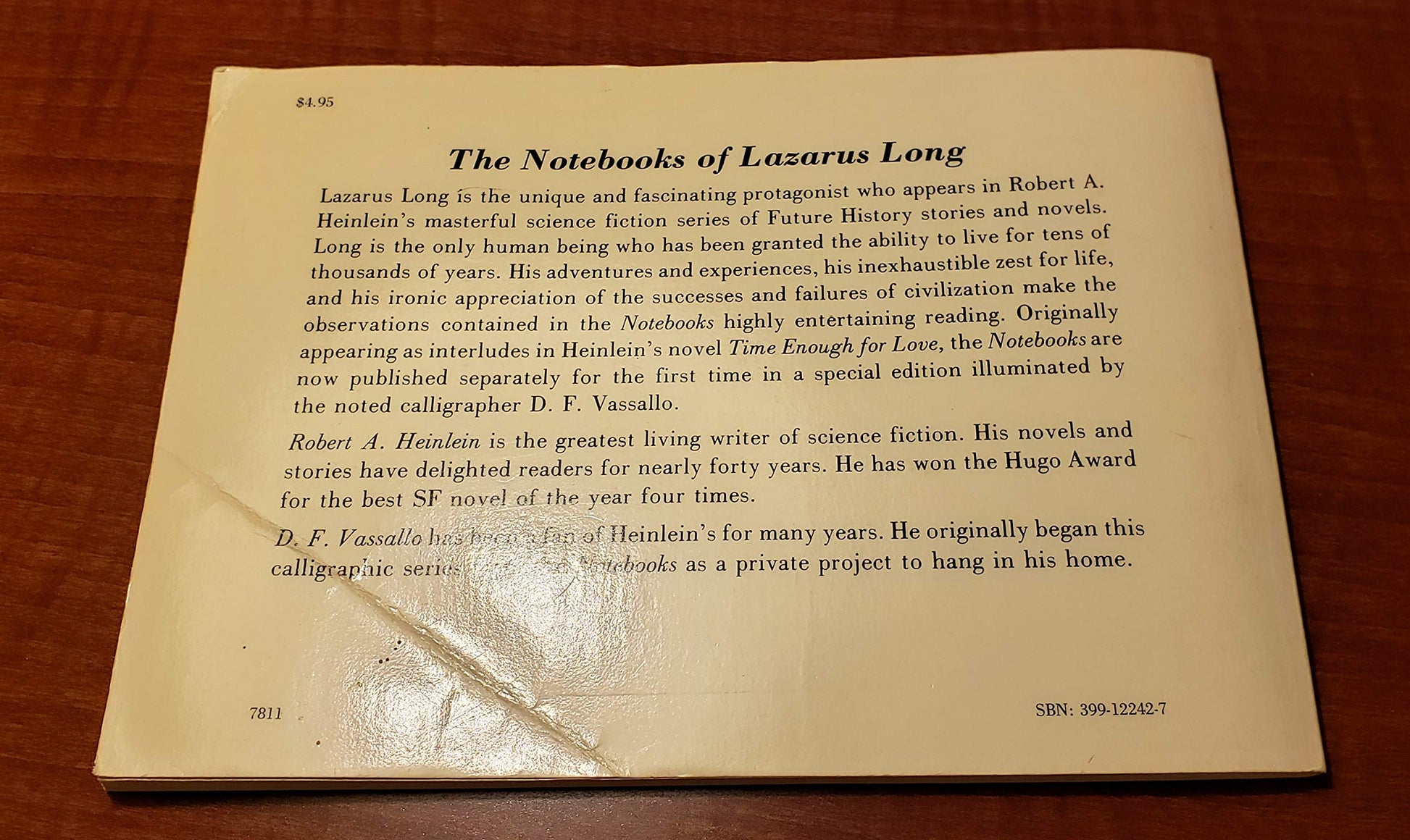 The Notebooks of Lazarus Long used book depot