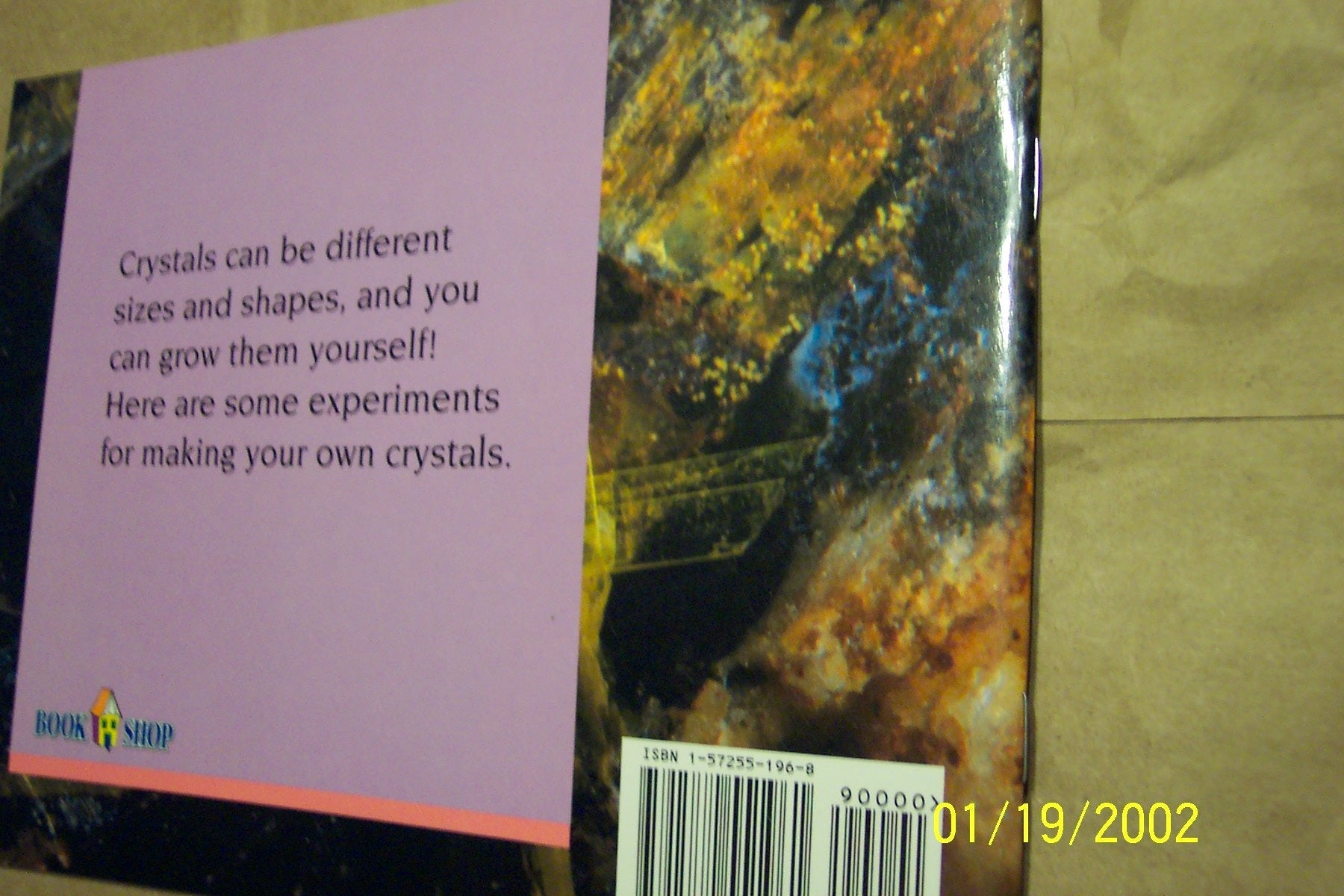 How to grow crystals used book depot