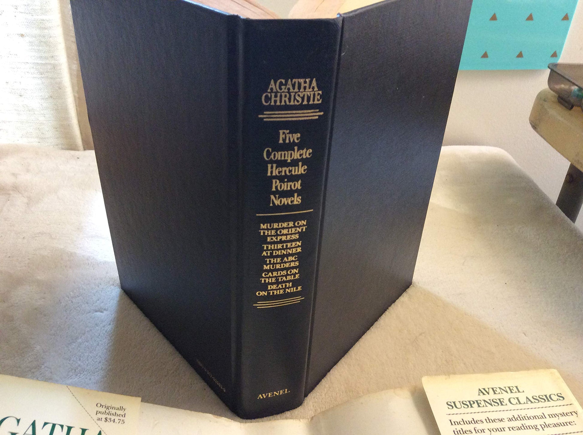 Agatha Christie: Five Complete Hercule Poirot Novels - Murder on the Orient Express / Thirteen at Dinner / The ABC Murders / Cards on the Table / Death on the Nile used book depot