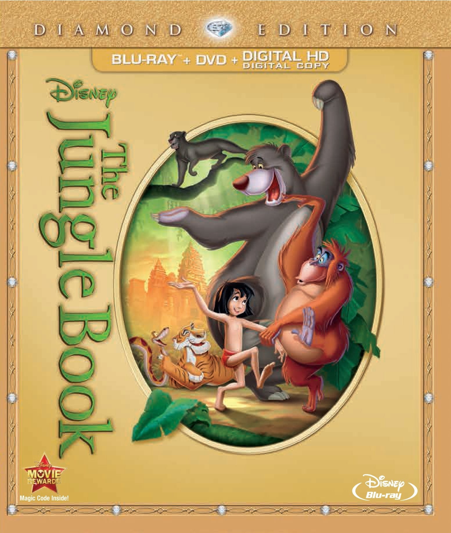 The Jungle Book (Two-Disc Diamond Edition: Blu-ray / DVD + Digital Copy) used book depot