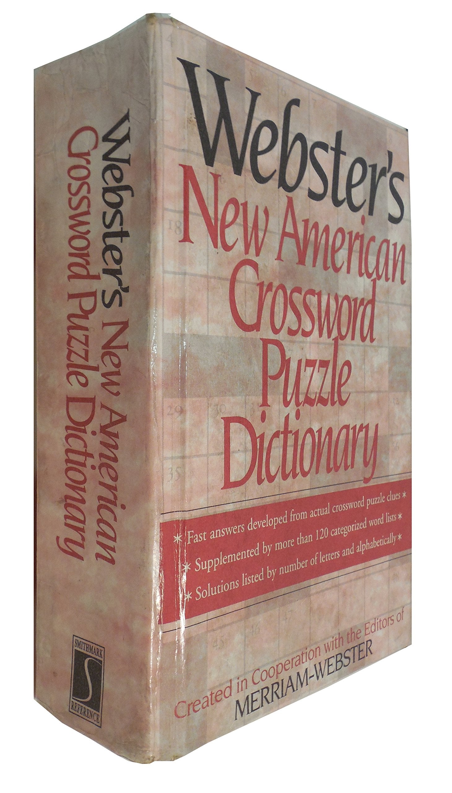 Webster's New American Crossword Puzzle Dictionary used book depot