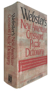 Webster's New American Crossword Puzzle Dictionary used book depot