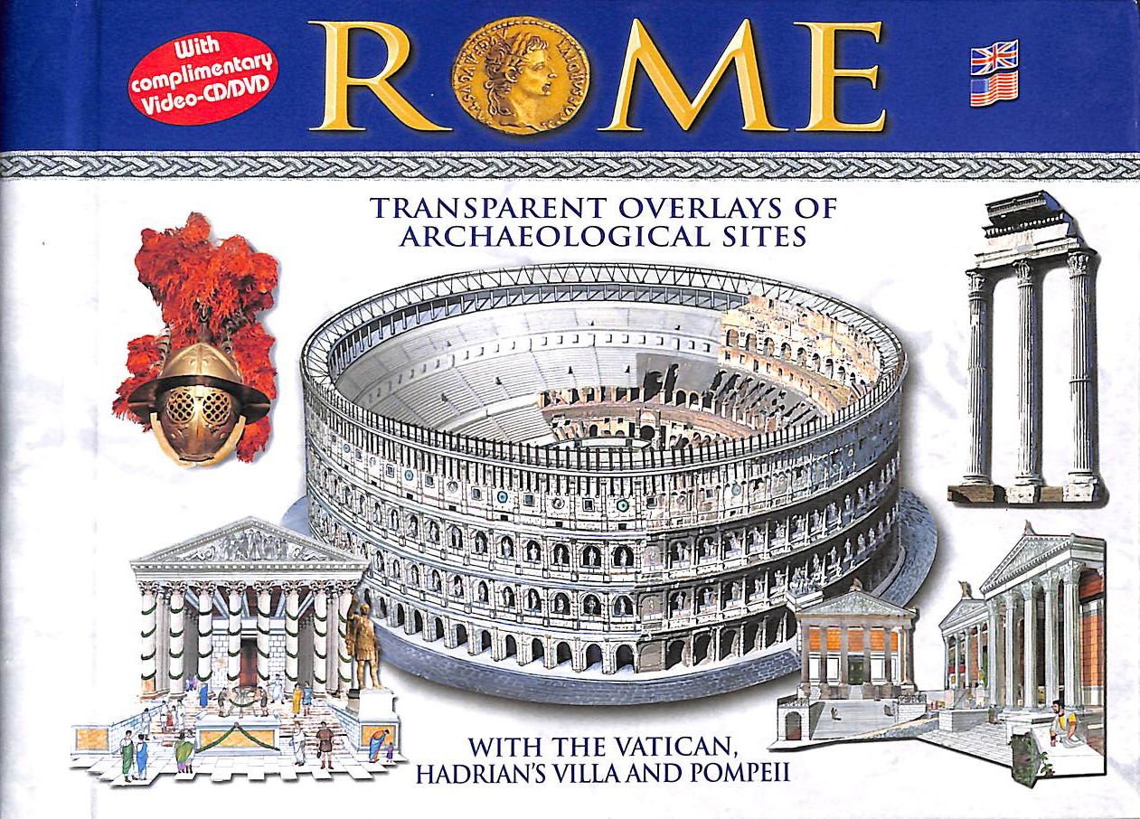 Rome: Transparent Overlays of Archaeological Sites with the Vatican, Hadrian's Villa and Pompeii used book depot
