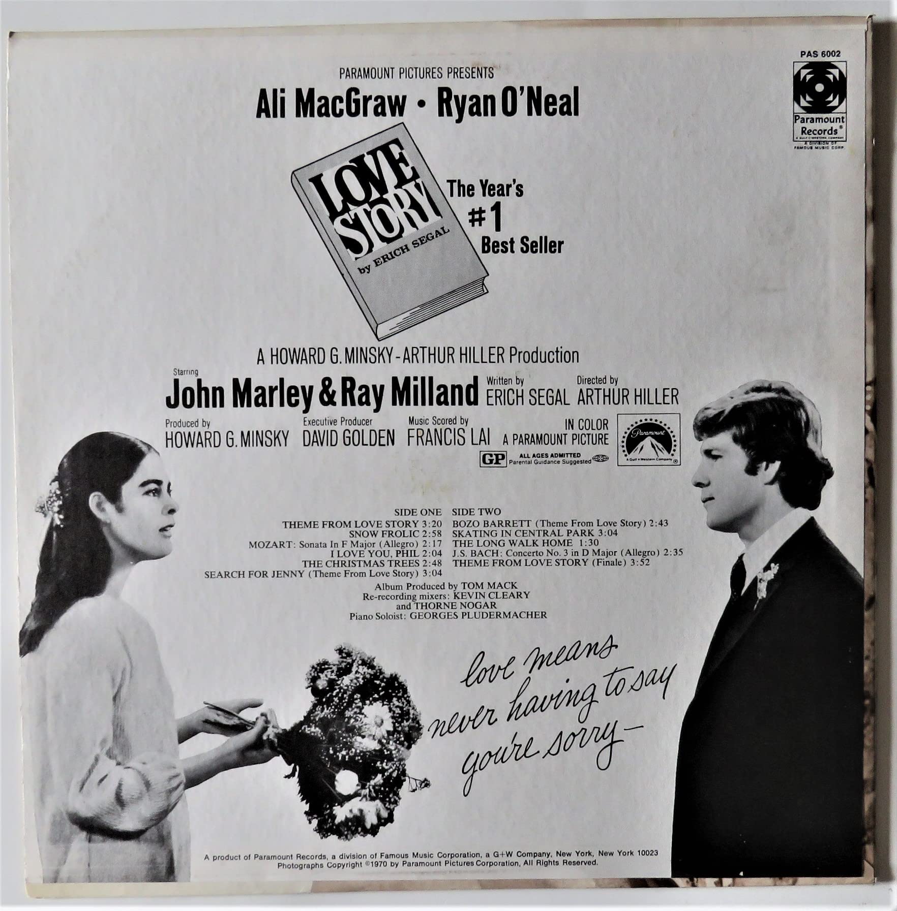 Love Story - Music from the original soundtrack.