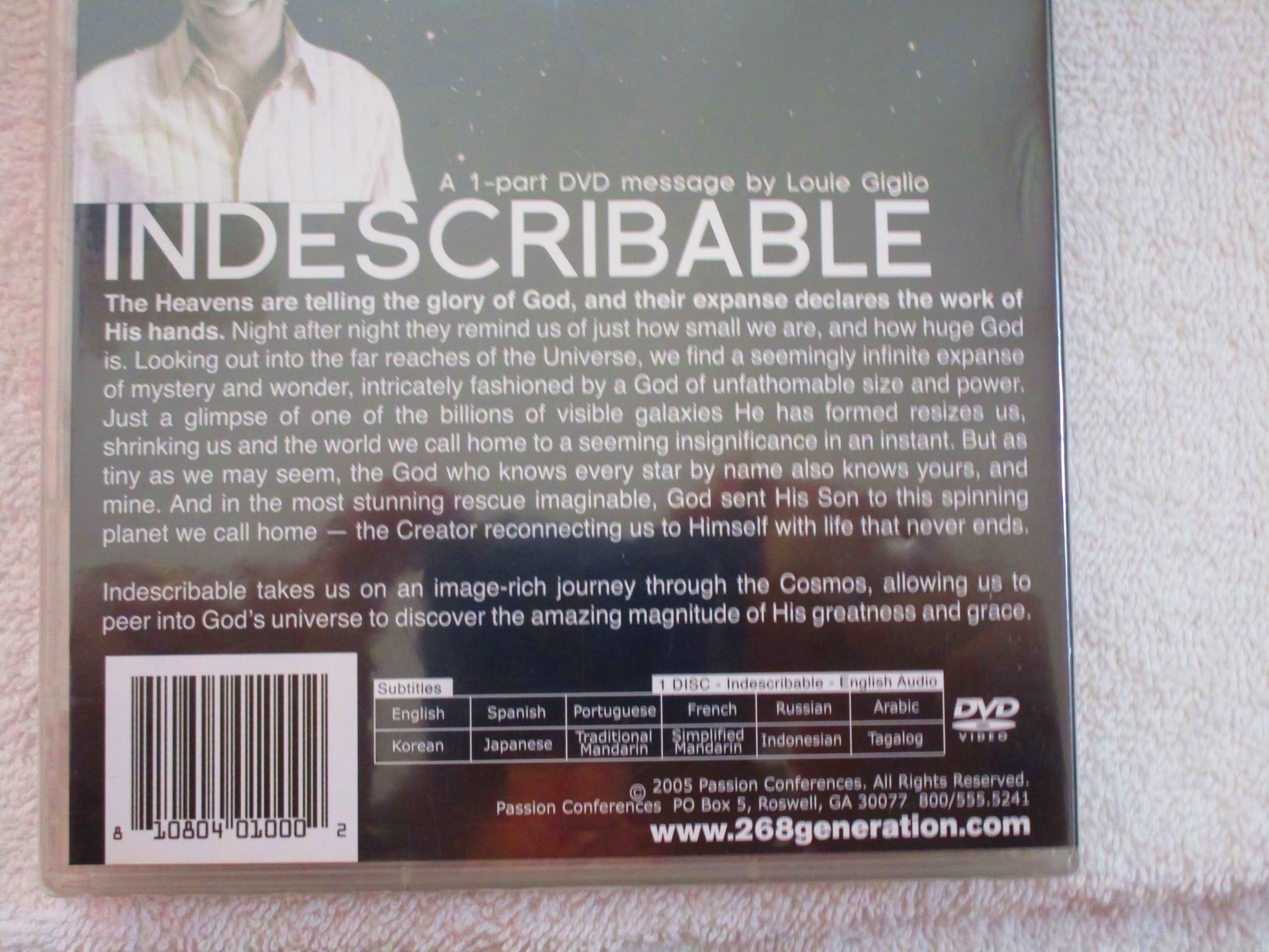 Indescribable by Louie Giglio used book depot