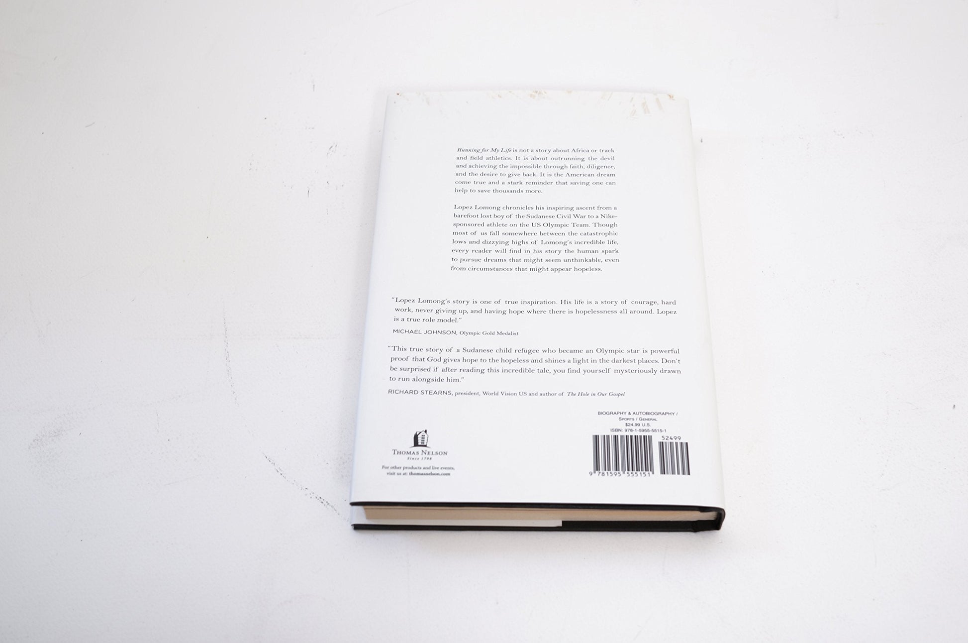 Running for My Life: One Lost Boy's Journey from the Killing Fields of Sudan to the Olympic Games used book depot