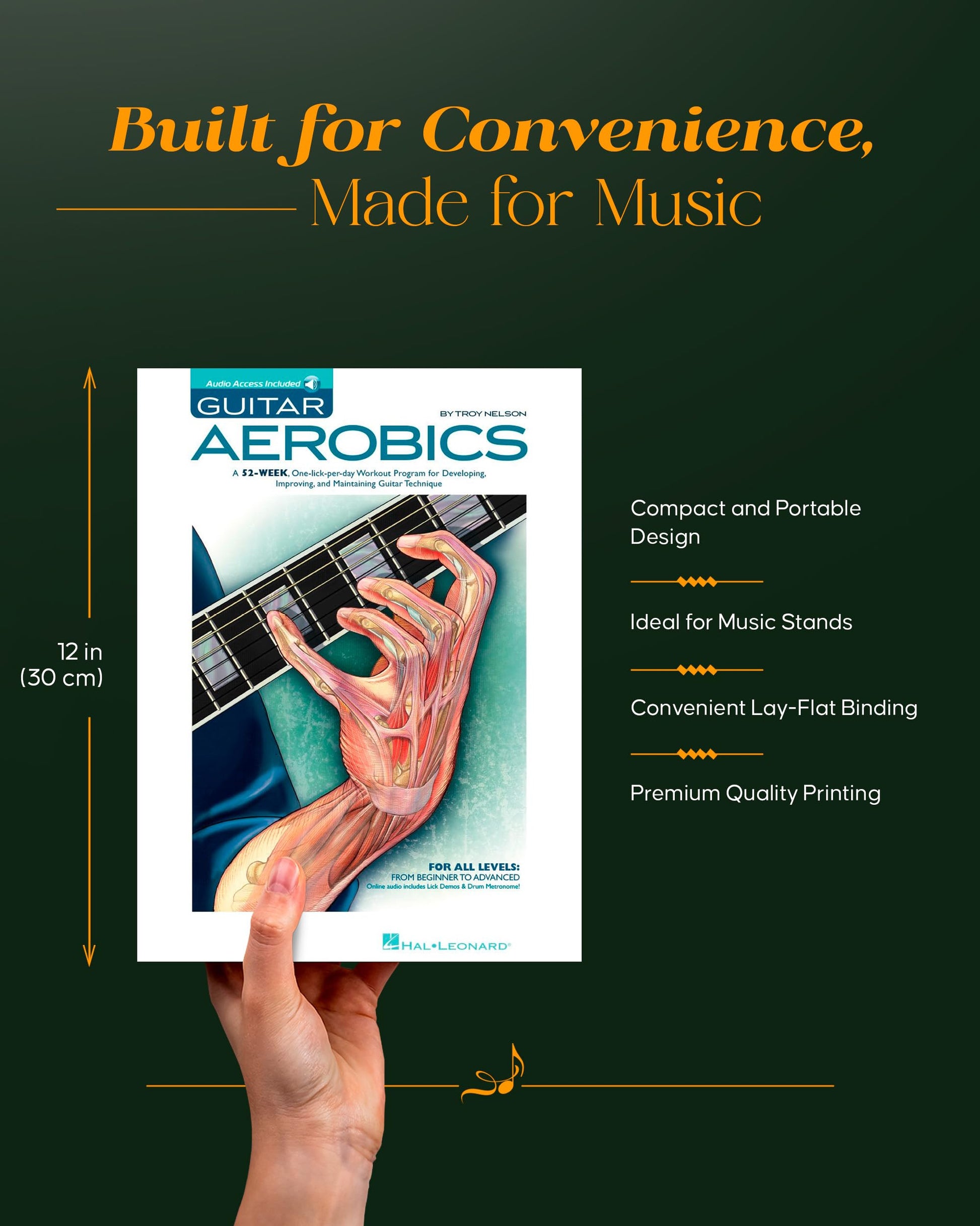 Guitar Aerobics: A 52-Week, One-lick-per-day Workout Program for Developing, Improving and Maintaining Guitar Technique Bk/online audio used book depot