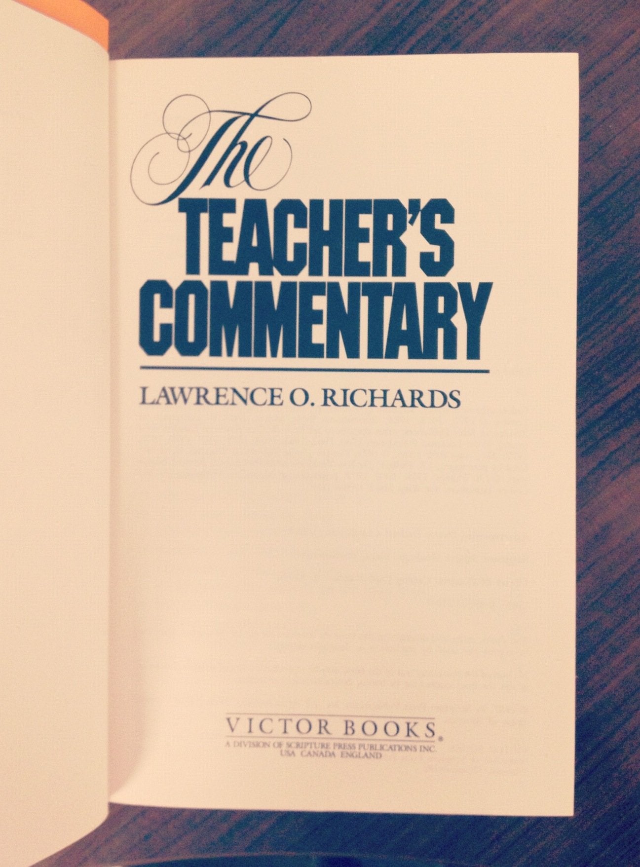 Bible Teacher's Commentary used book depot