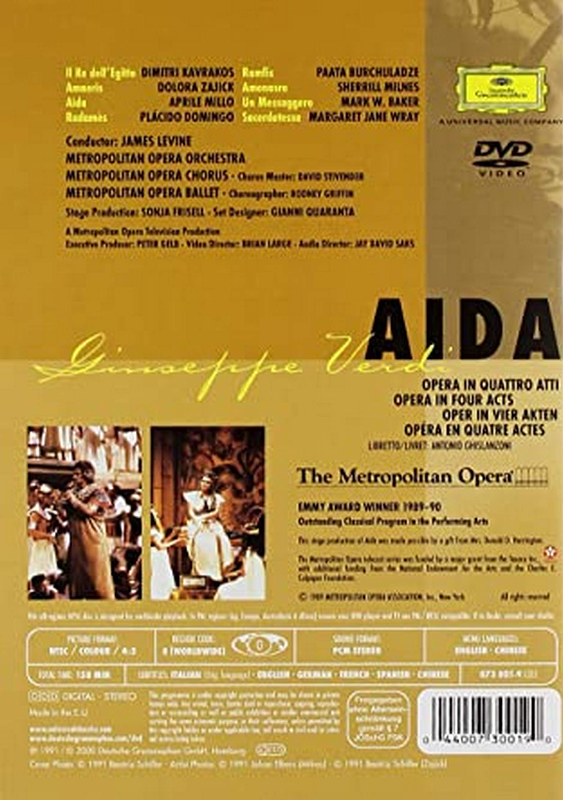 Verdi - Aida / Levine, Domingo, Millo, Metropolitan Opera used book depot