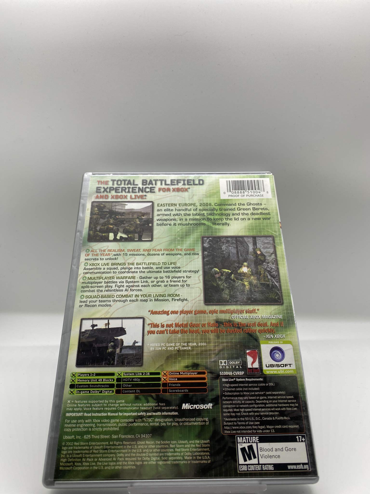 Tom Clancy's Ghost Recon - Xbox
