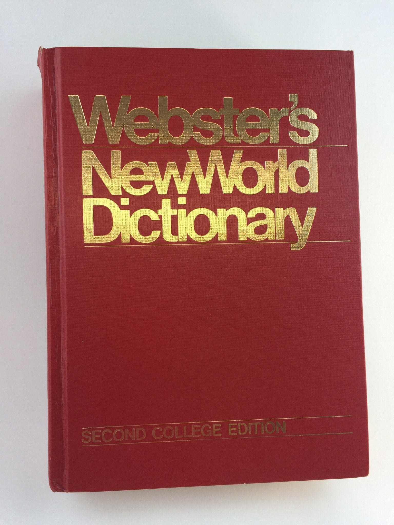 Webster's New World Dictionary and Thesaurus, 2nd Edition used book depot