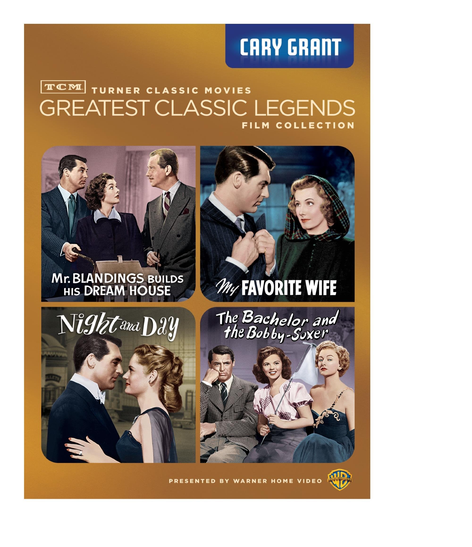 TCM Greatest Classic Legends: Cary Grant (Mr. Blandings Builds His Dream House / My Favorite Wife / Night and Day / The Bachelor and the Bobby-Soxer) used book depot