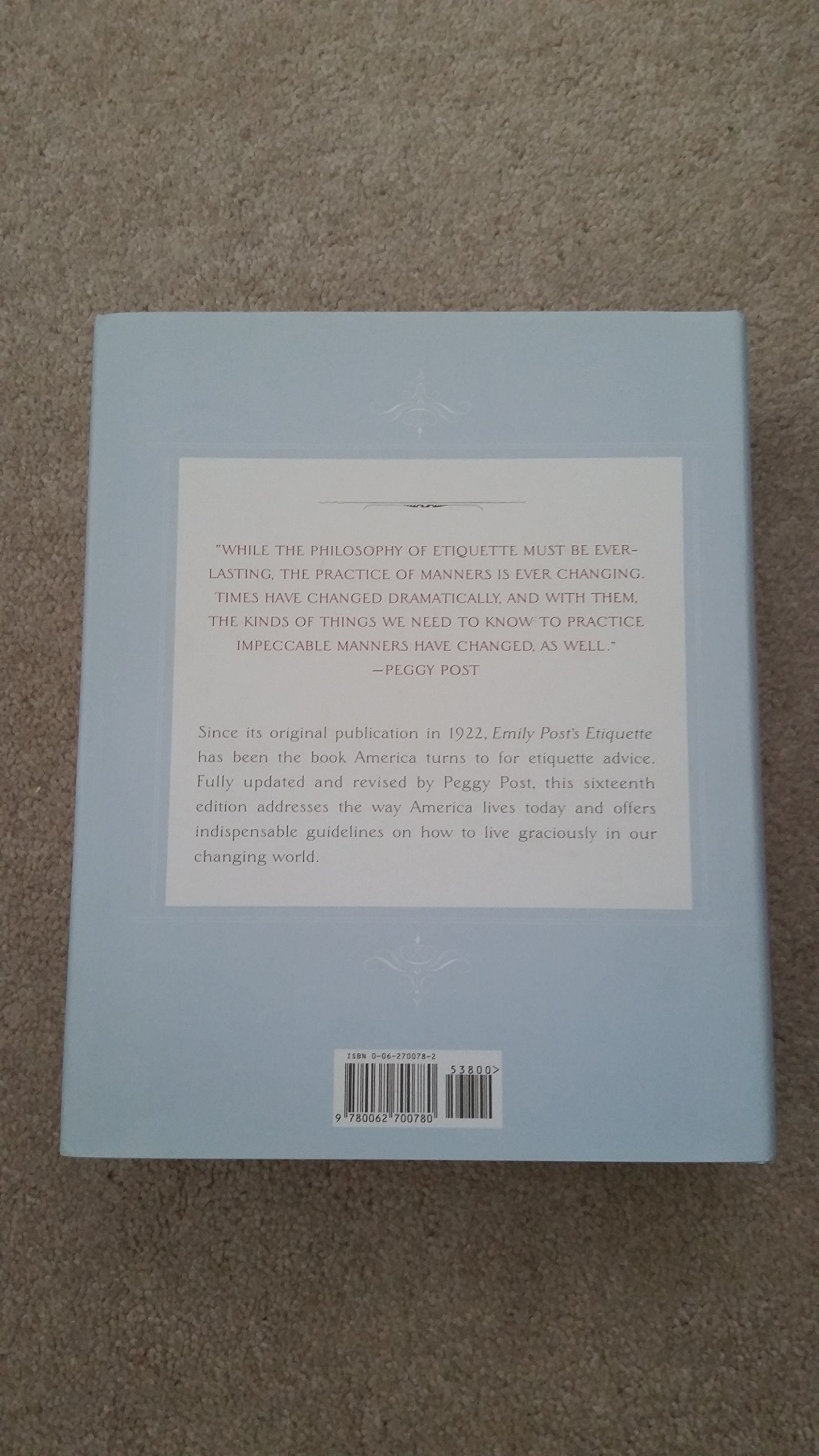 Emily Post's Etiquette (16th Edition) used book depot