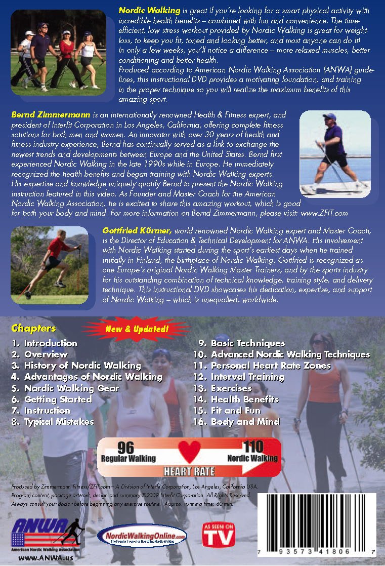 Nordic Walking - The Ultimate Fitness Experience (Instructional DVD) 2013 used book depot