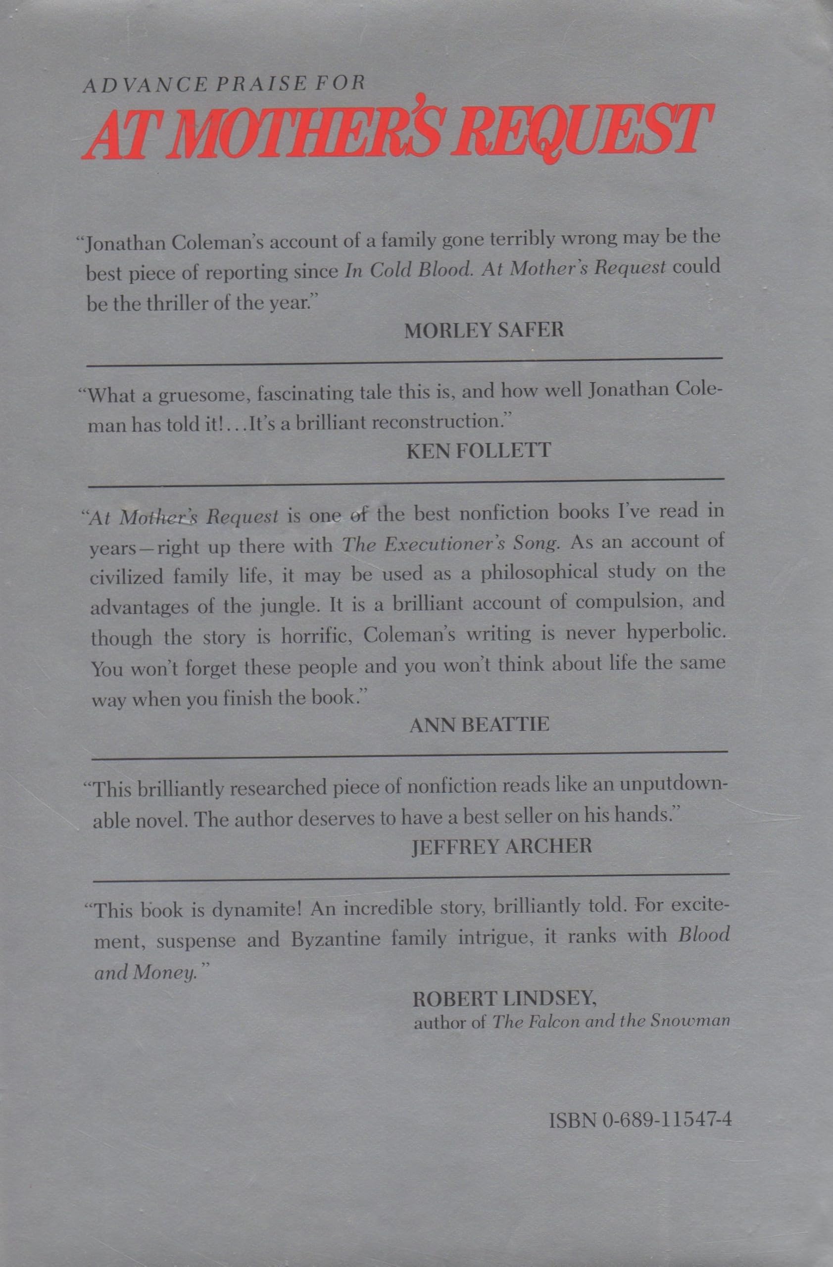 At Mother's Request: A True Story of Money, Murder and Betrayal used book depot