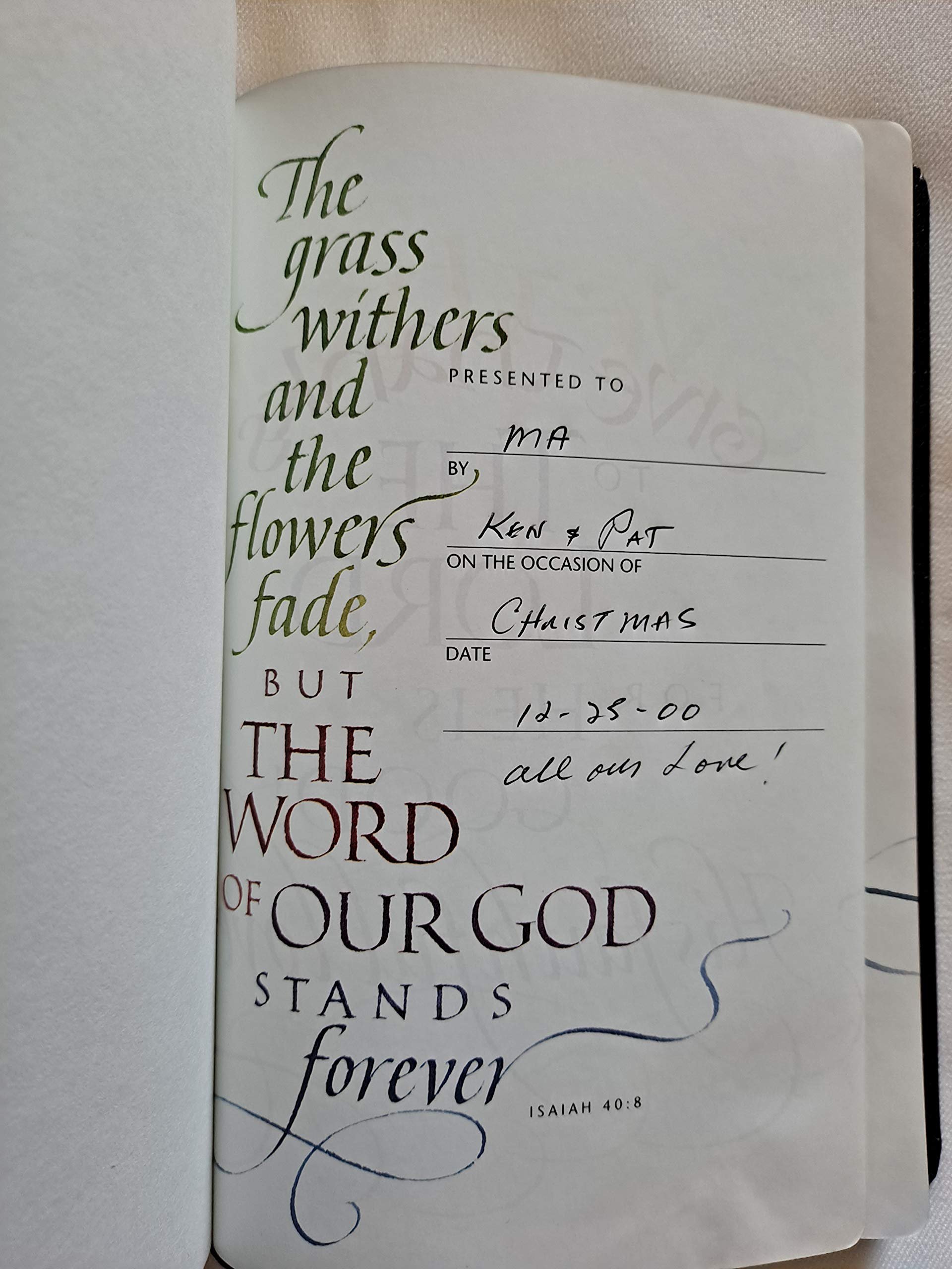 Slimline Reference Bible NLT1 used book depot