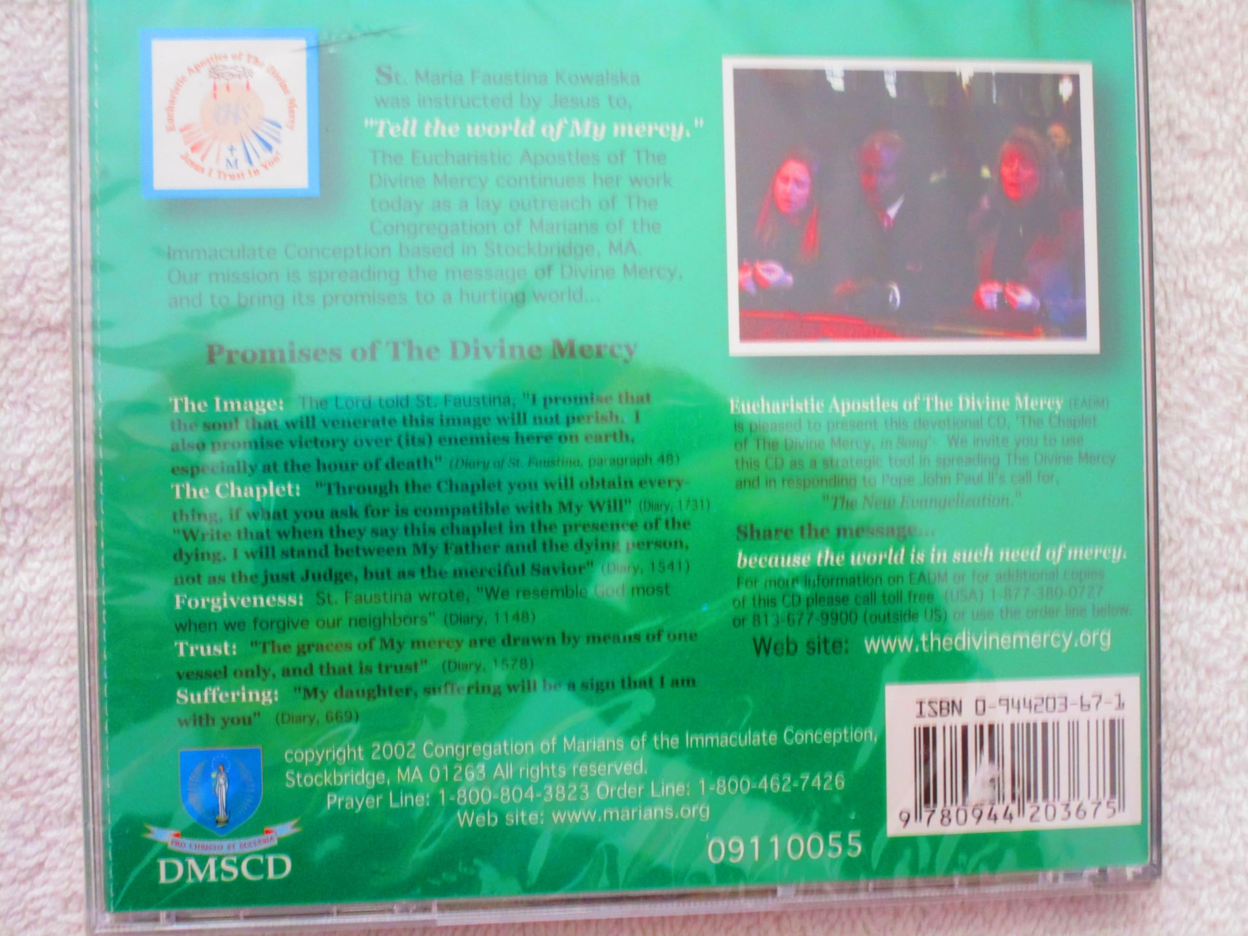 The Chaplet Of Divine Mercy In Song