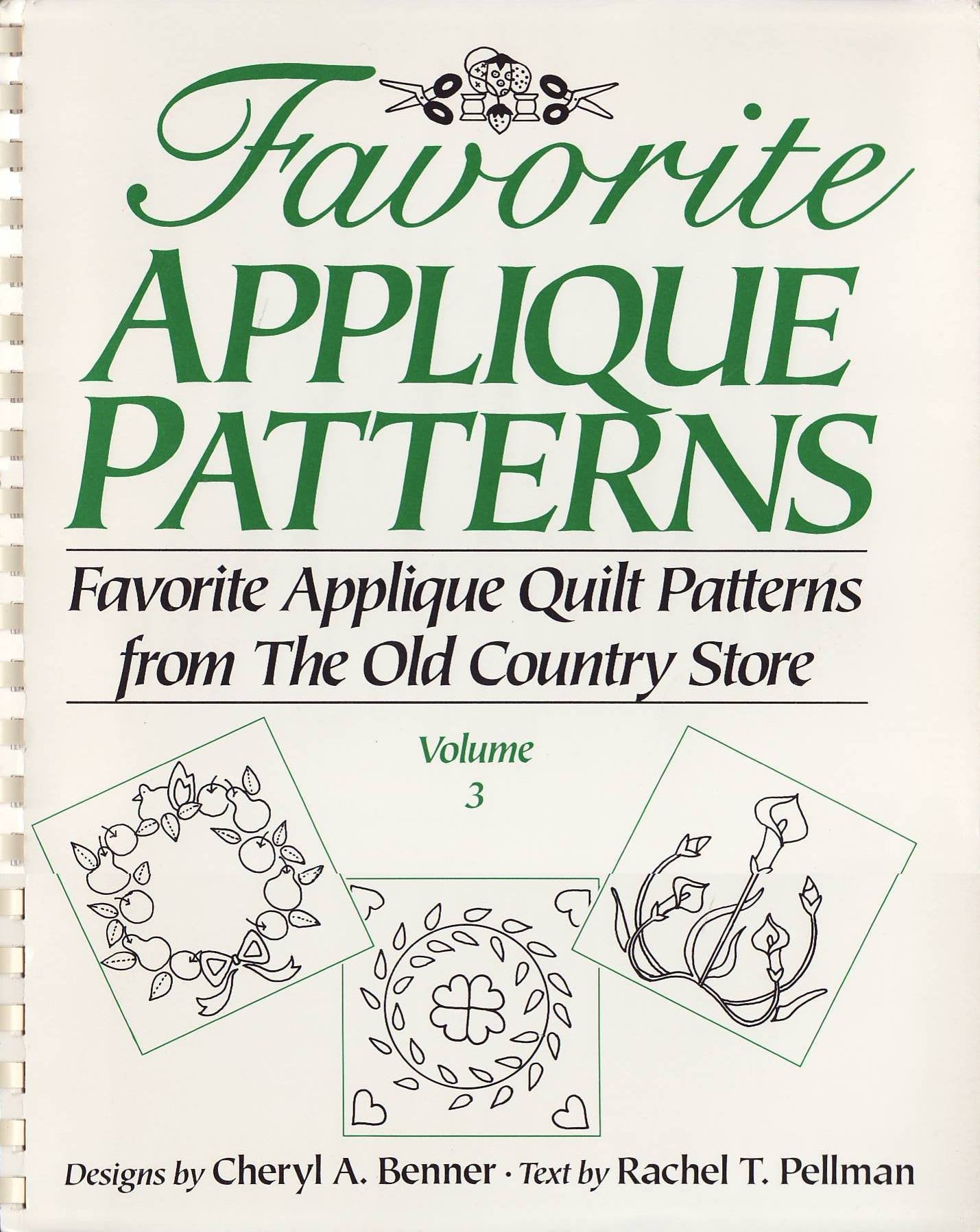 Favorite Applique Patterns: Favorite Applique Quilt Patterns from the Old Country Store, Volume 3 used book depot