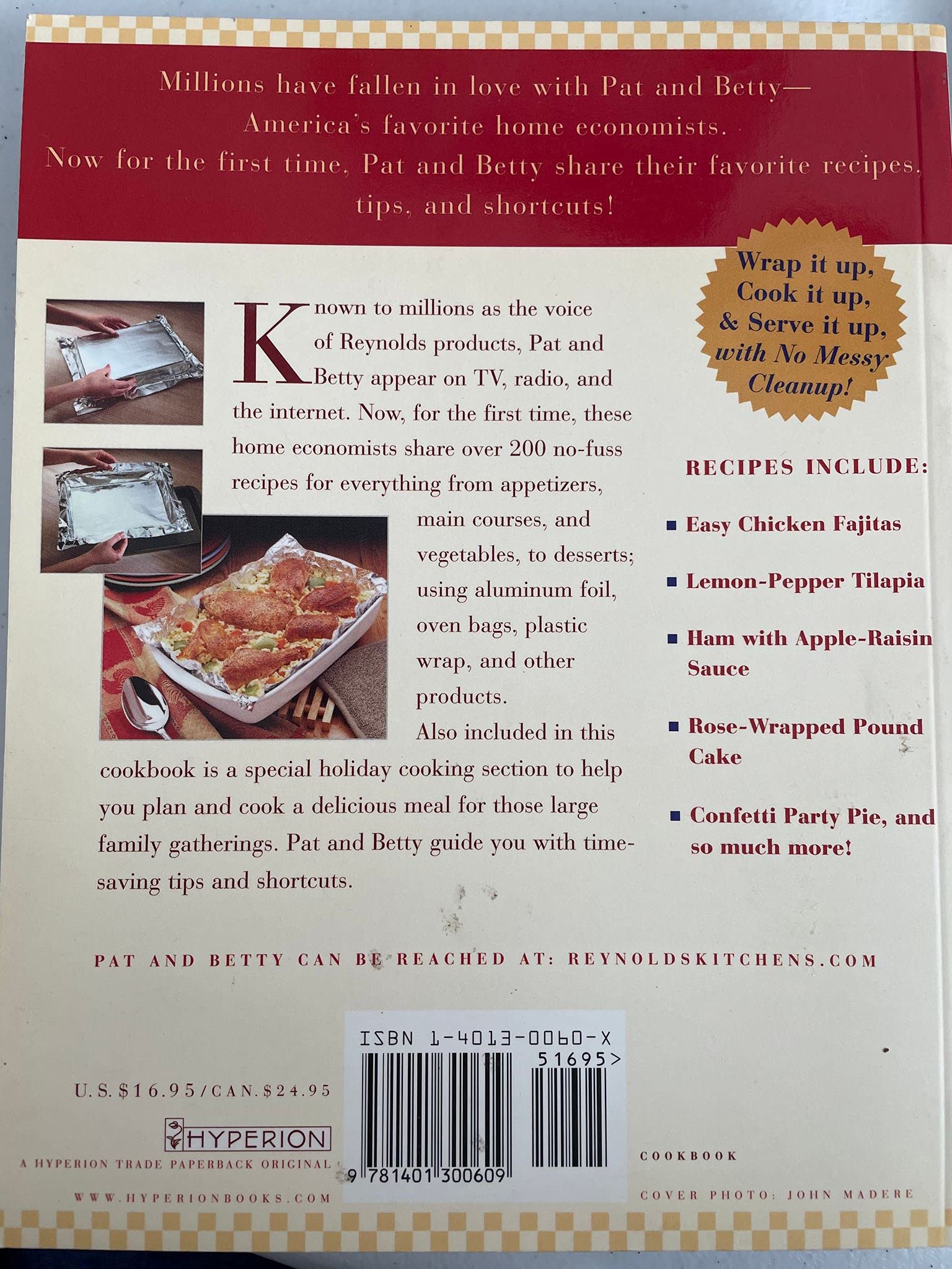 Pat and Betty's No-Fuss Cooking: More Than 200 Delicious, Time-Saving, and Easy Recipes From the Reynolds Kitchens used book depot